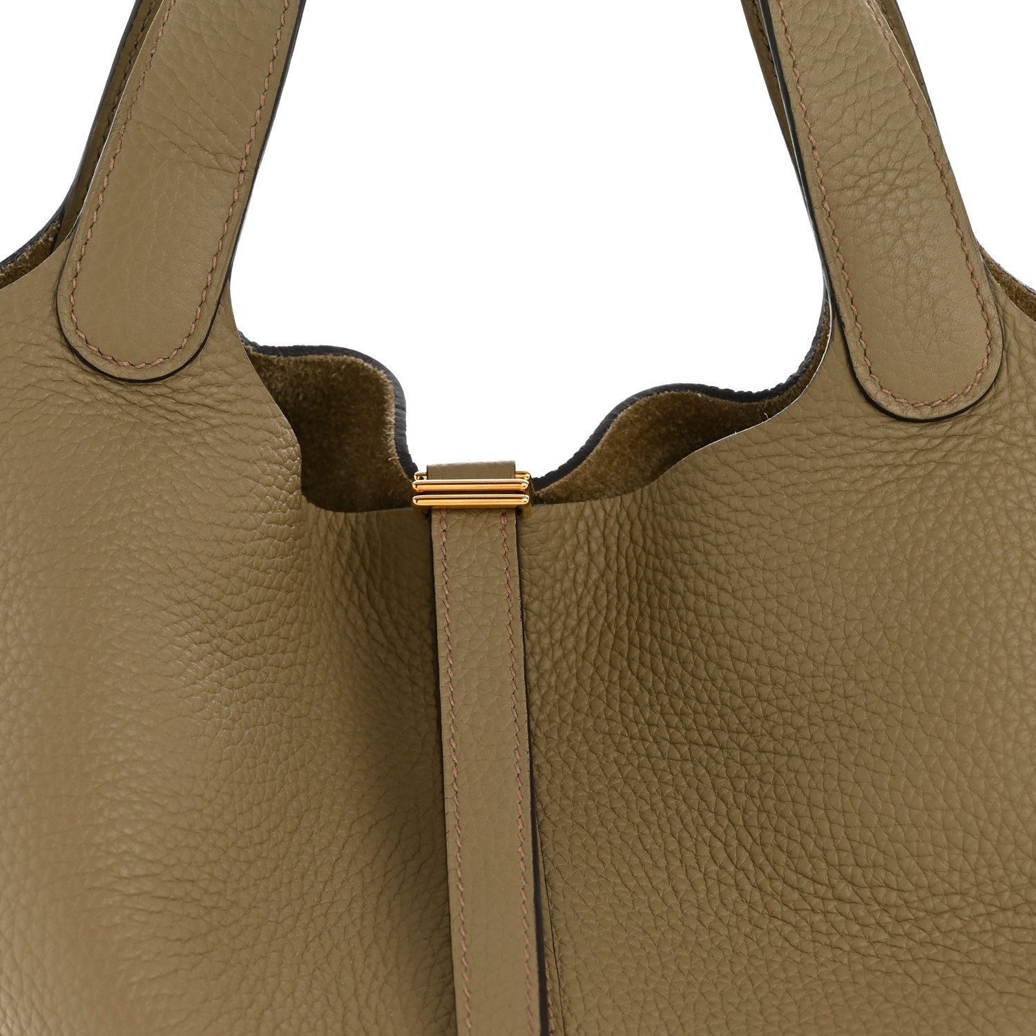 Taurillon Clemence Picotin Lock 22 MM Beige Marfa