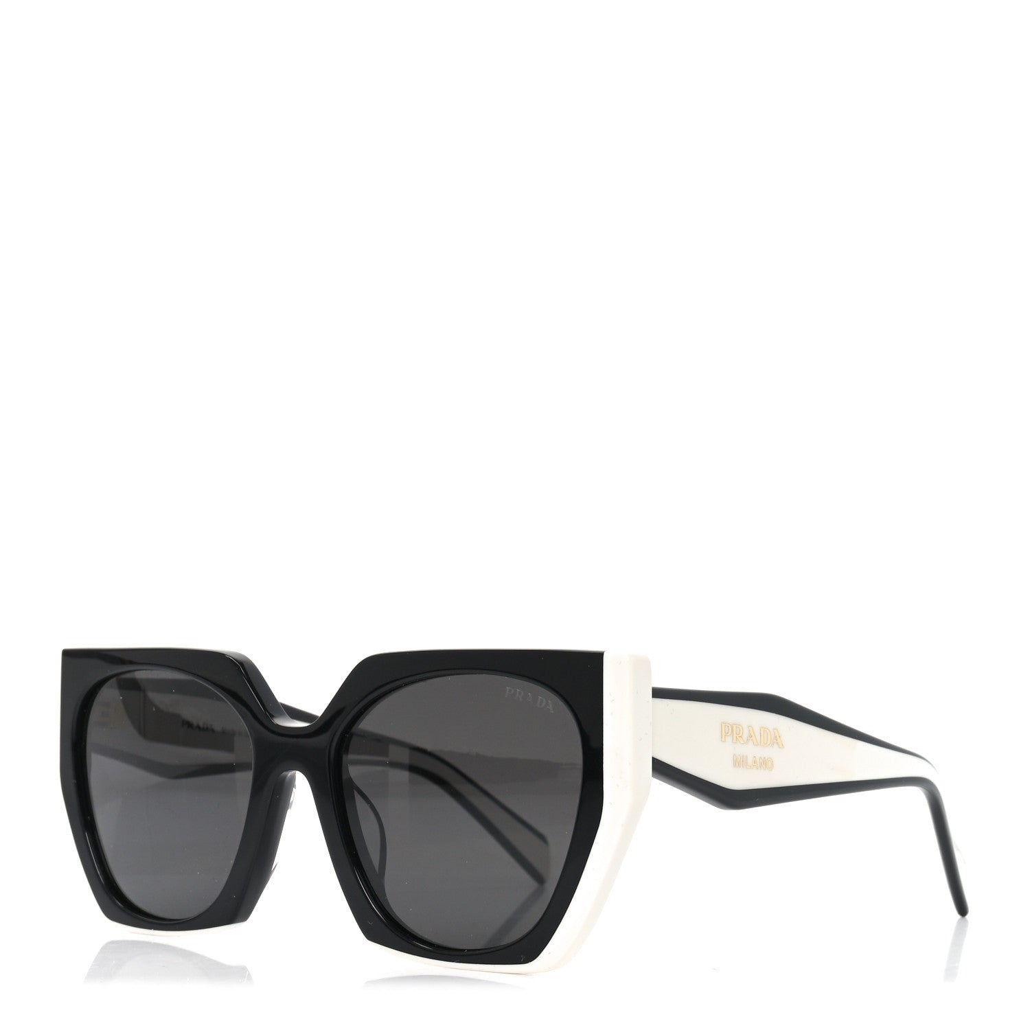 Acetate Sunglasses SPR 15W-F Black White