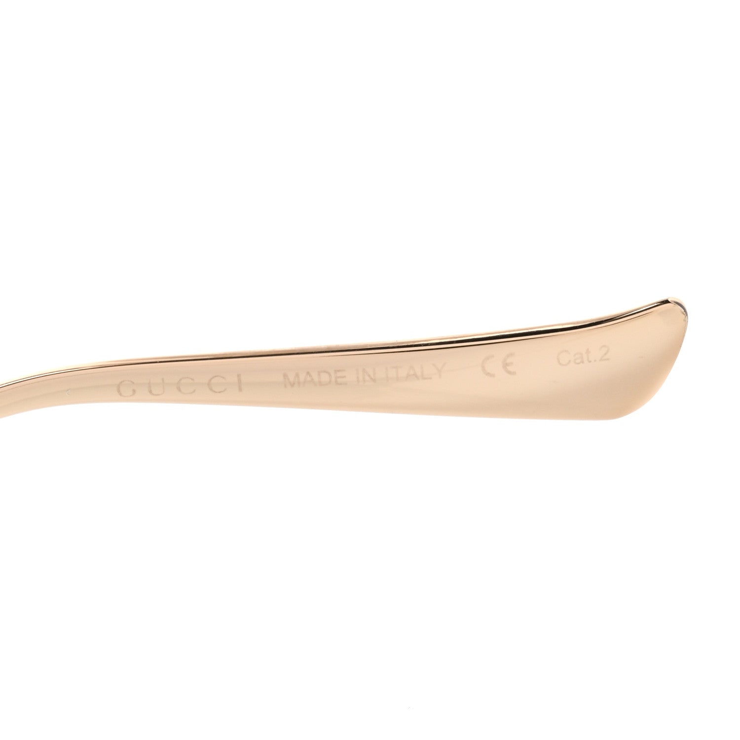 Metal Oversized Round Frame GG0225S Sunglasses Gold
