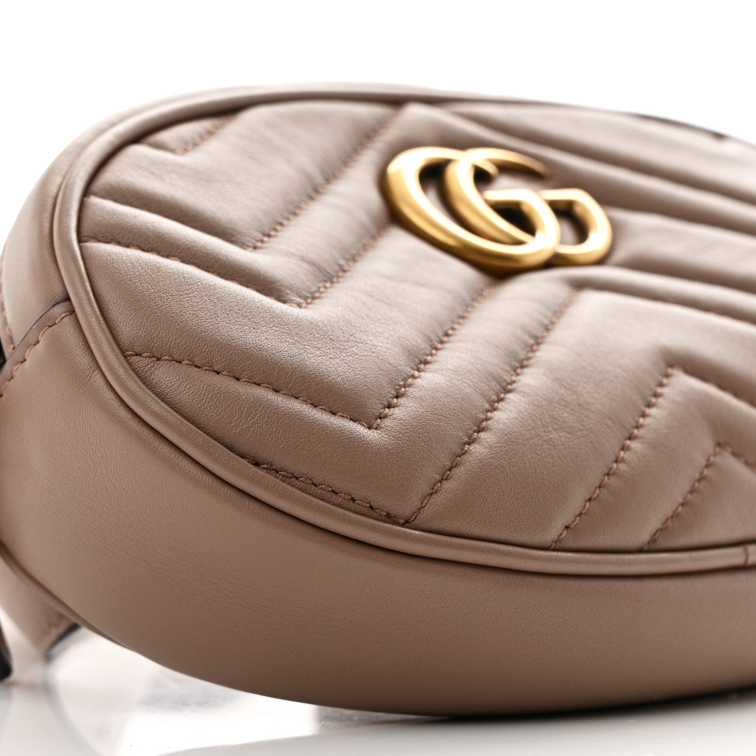 Calfskin Matelasse GG Marmont Belt Bag 75 30 Porcelain Rose