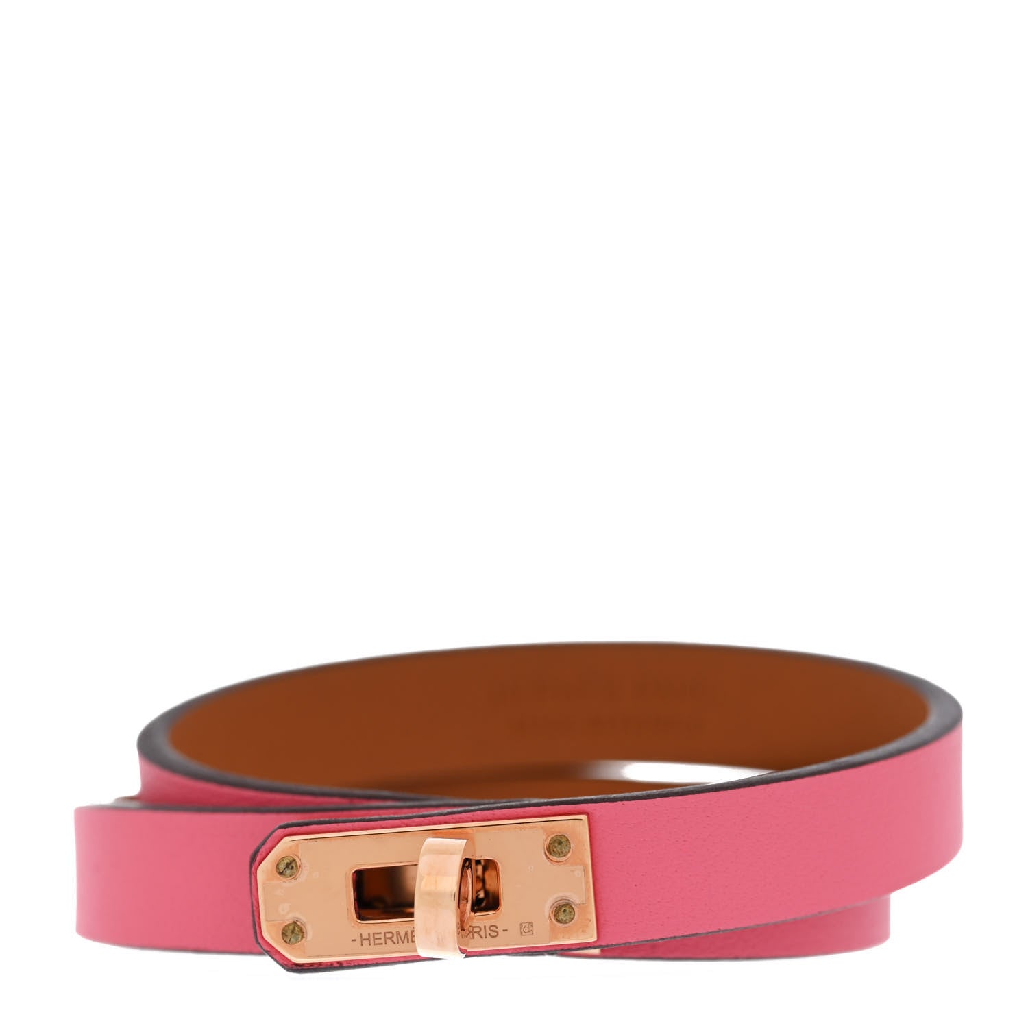 Swift Mini Kelly Double Tour Bracelet T2 Rose Azalee
