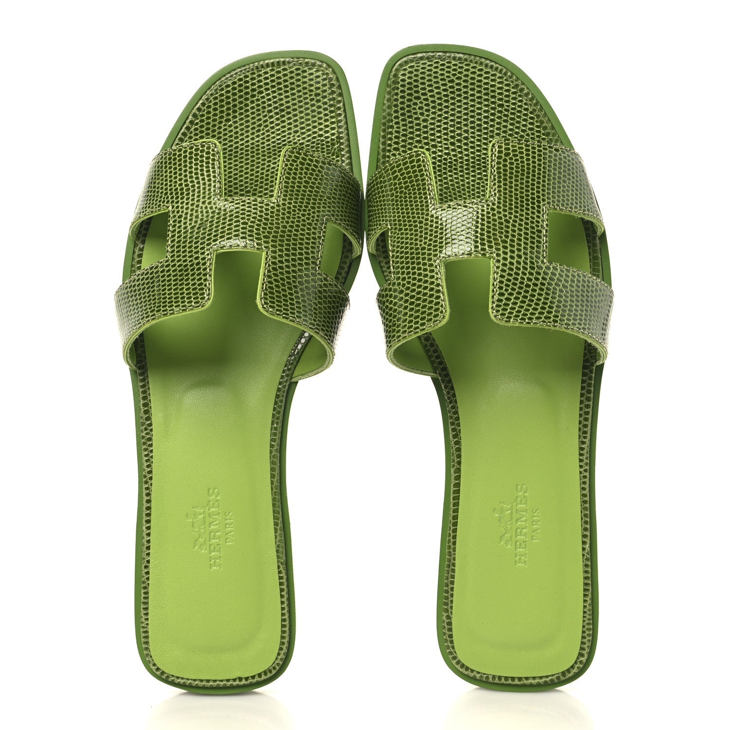 Lizard Oran Sandals 36.5 Vert Absinthe
