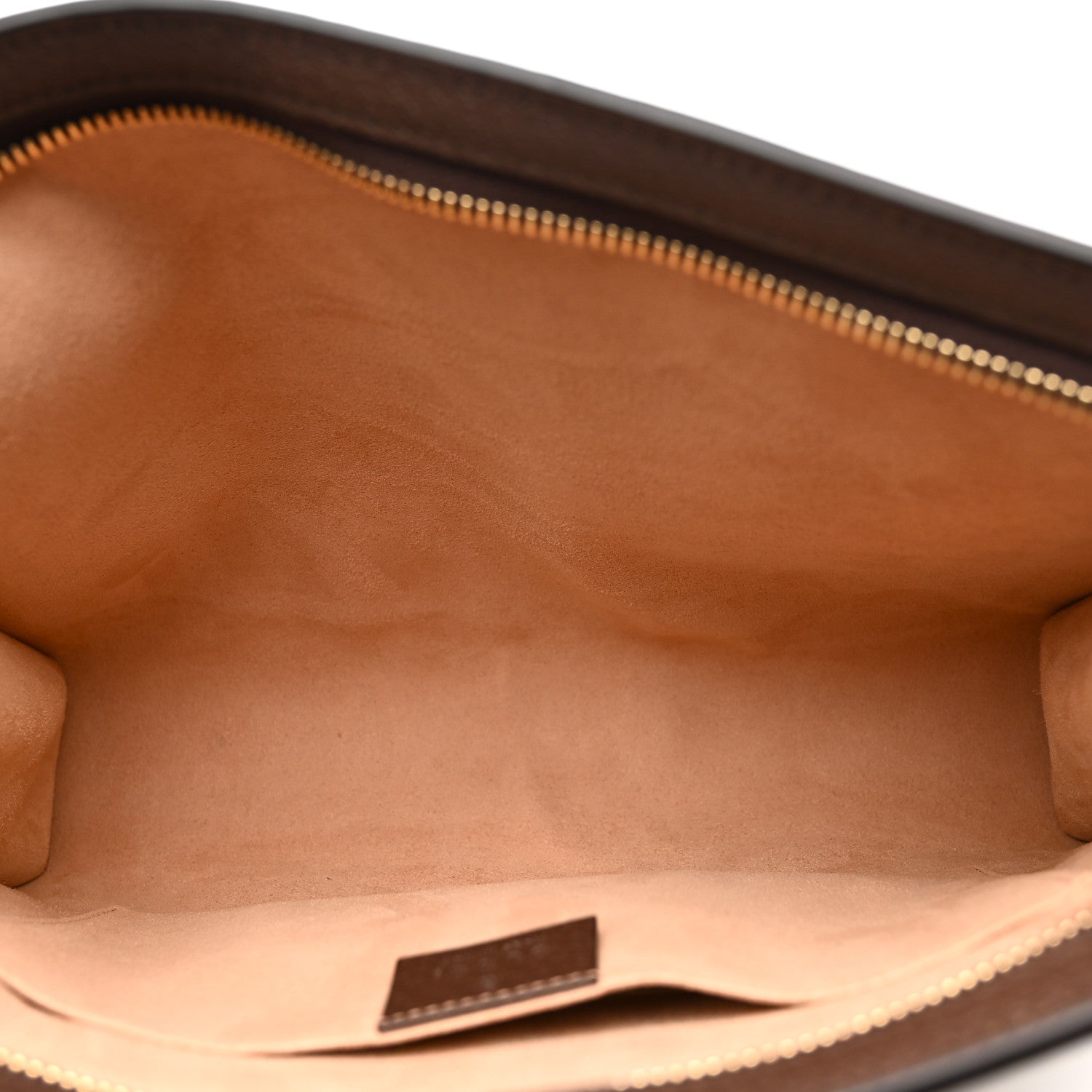 GG Supreme Monogram Web Ophidia Pouch Brown