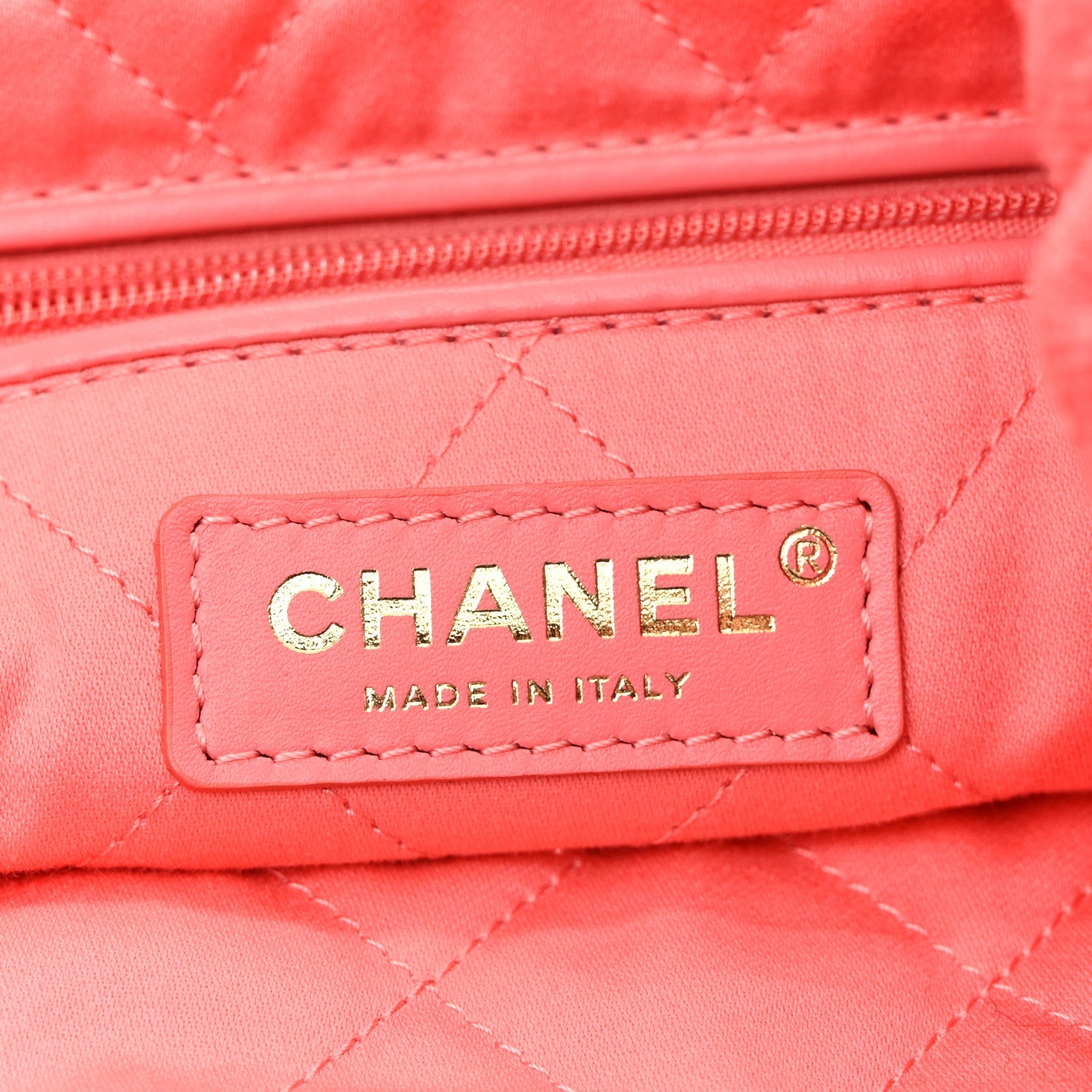 Washed Denim Quilted Chanel 22 Red