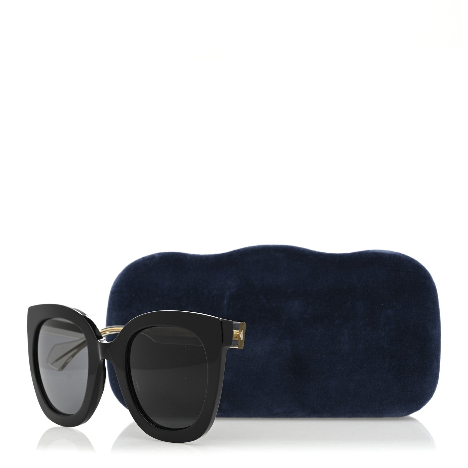 Acetate Crystal Sunglasses GG0564S Black Grey