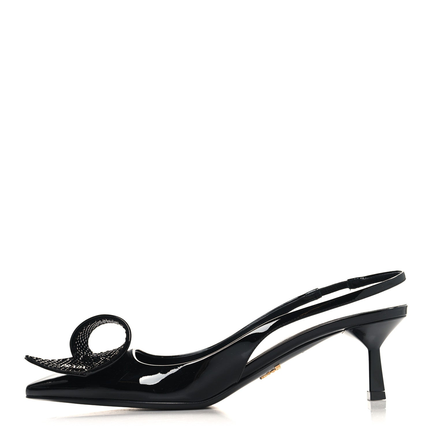 Vernice Crystal Bow Slingback Pumps 39 Black