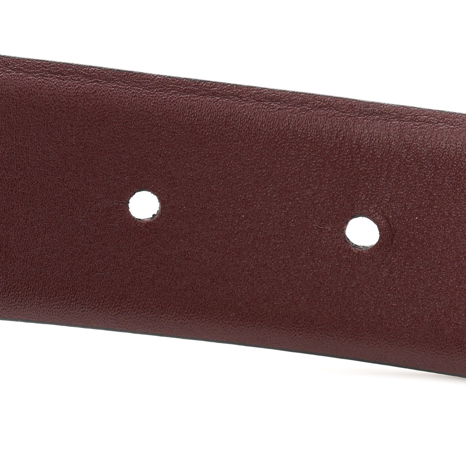 Calfskin CC Reversible 90 36 Belt Black Burgundy