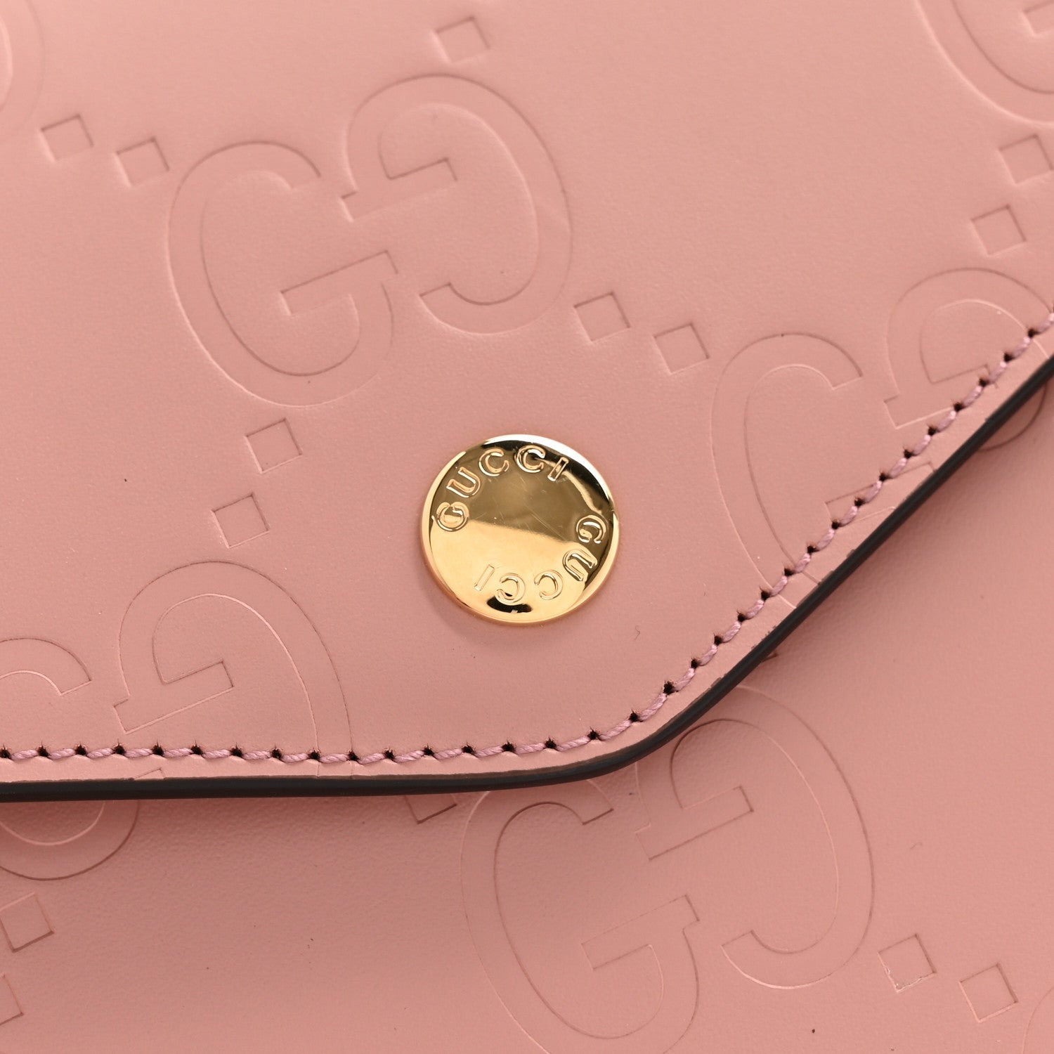 Calfskin GG Super Mini Shoulder Bag Soft Pink