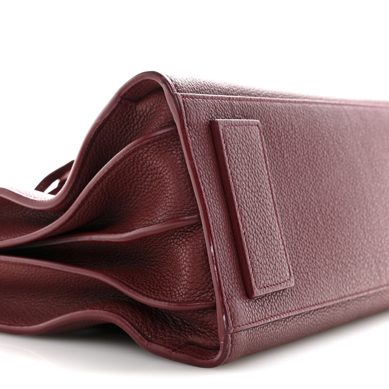 Grained Calfskin Small Supple Sac De Jour Dark Pallisandre
