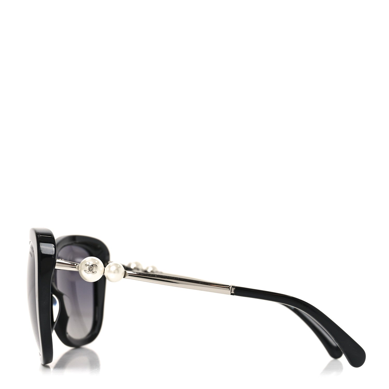 Acetate Polarized Butterfly Winter Pearl Sunglasses 5339-H-A Black
