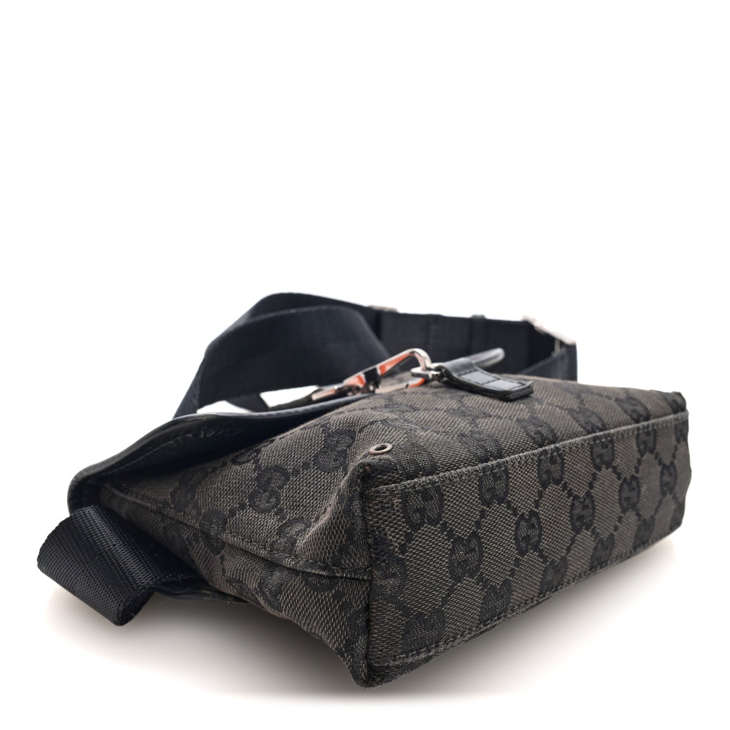 GG Monogram Web Flight Belt Bag Black