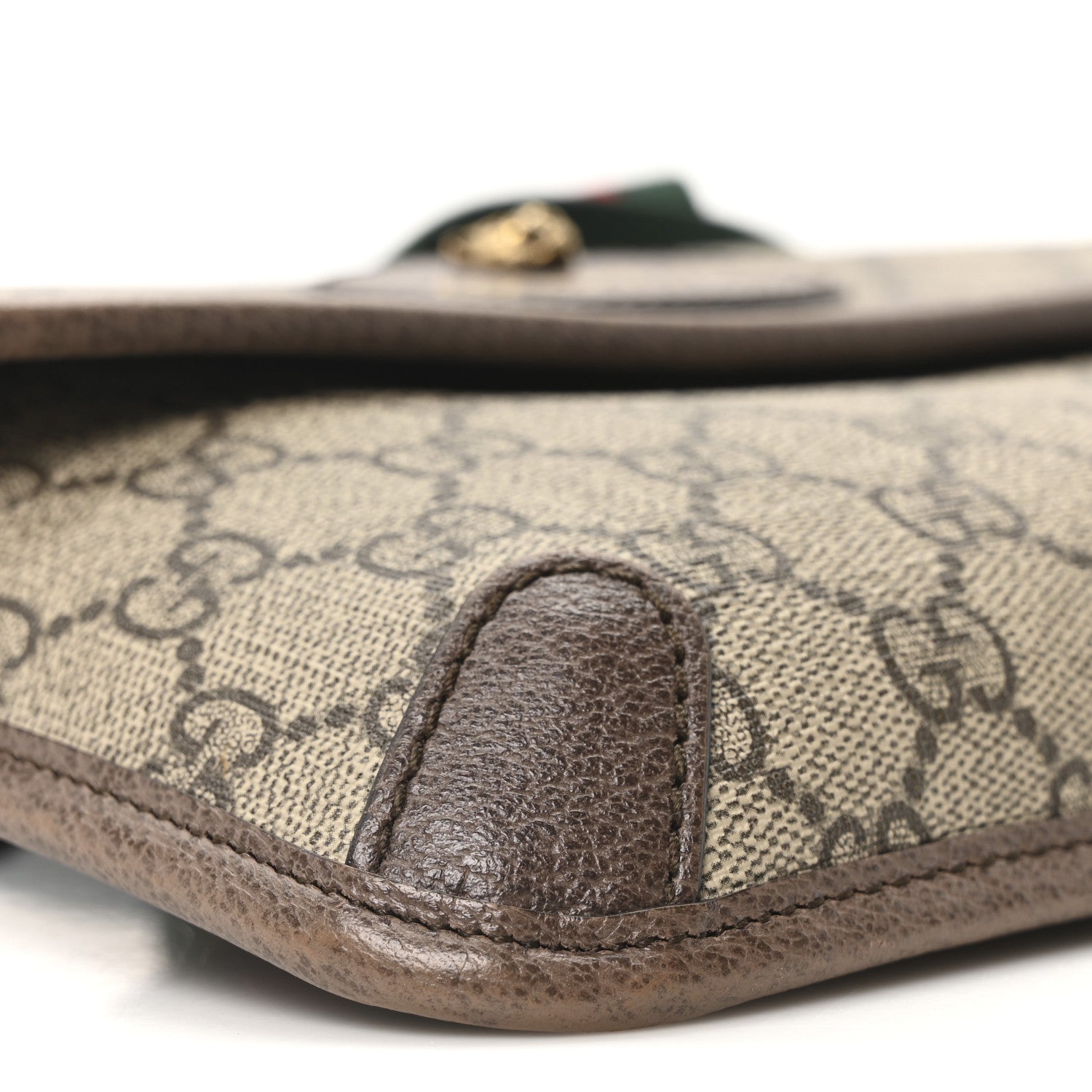 GG Supreme Monogram Neo Vintage Web Belt Bag Brown