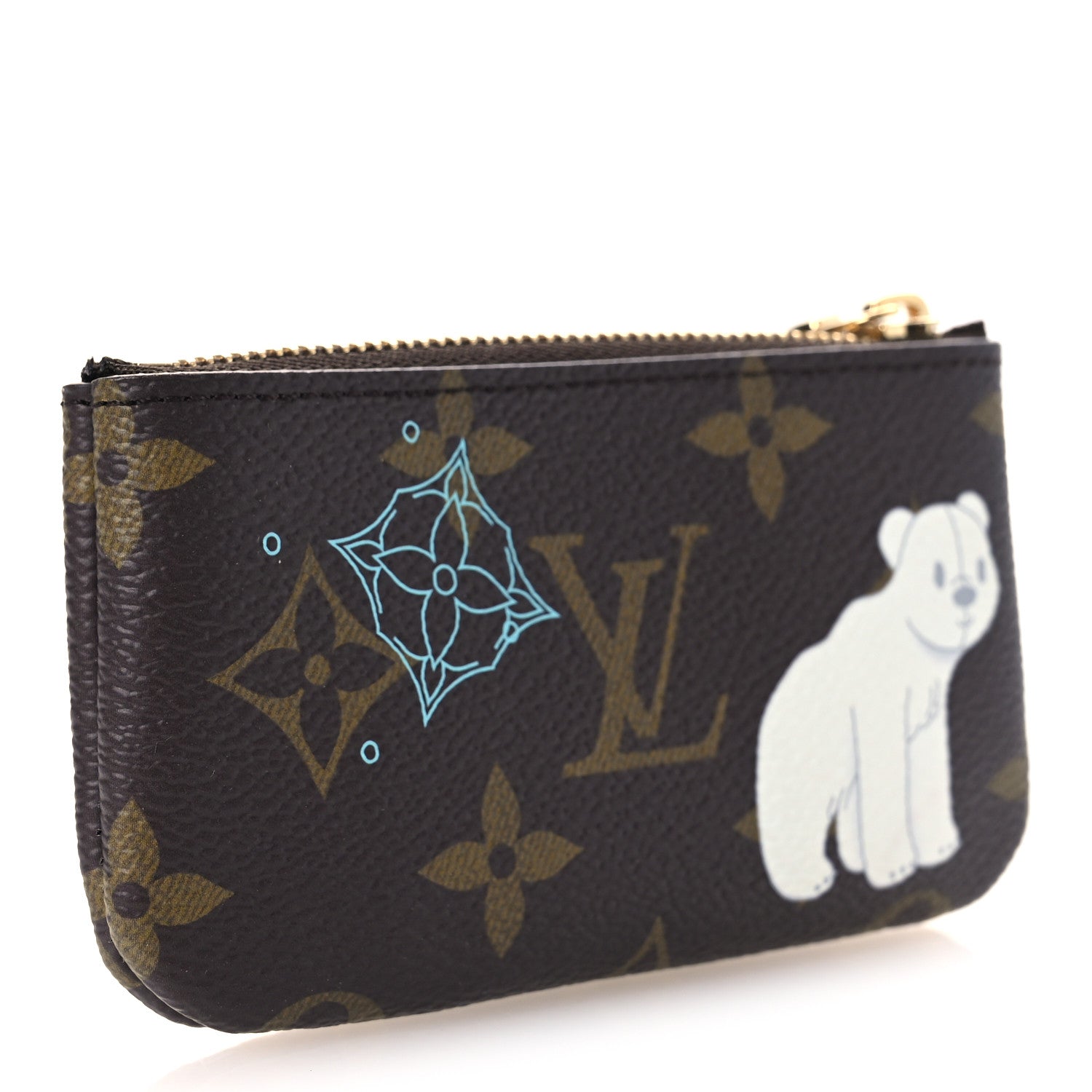 Monogram 2025 Christmas Animation Key Pouch Azur Frost