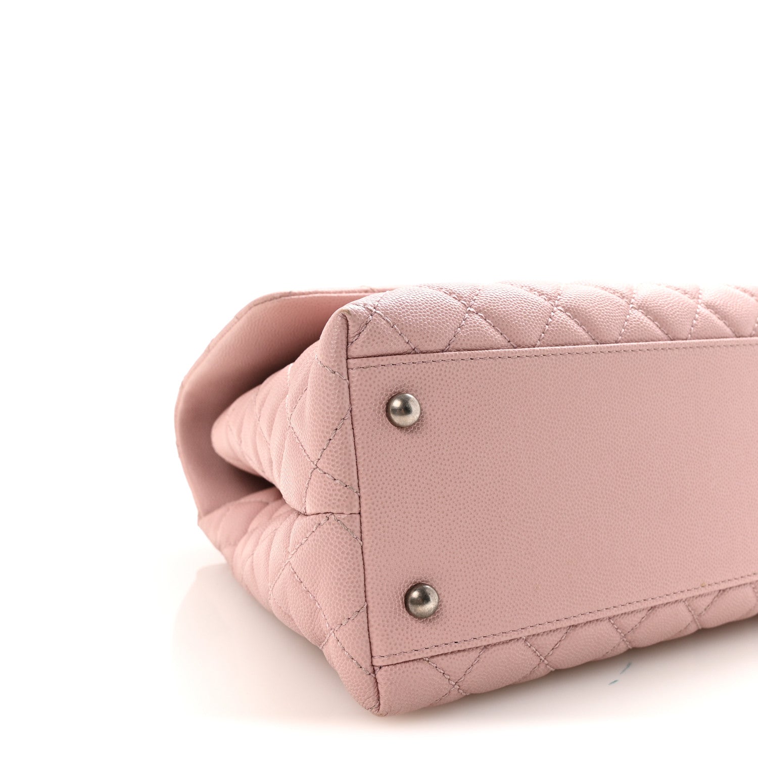 Caviar Quilted Medium Coco Handle Flap Light Pink