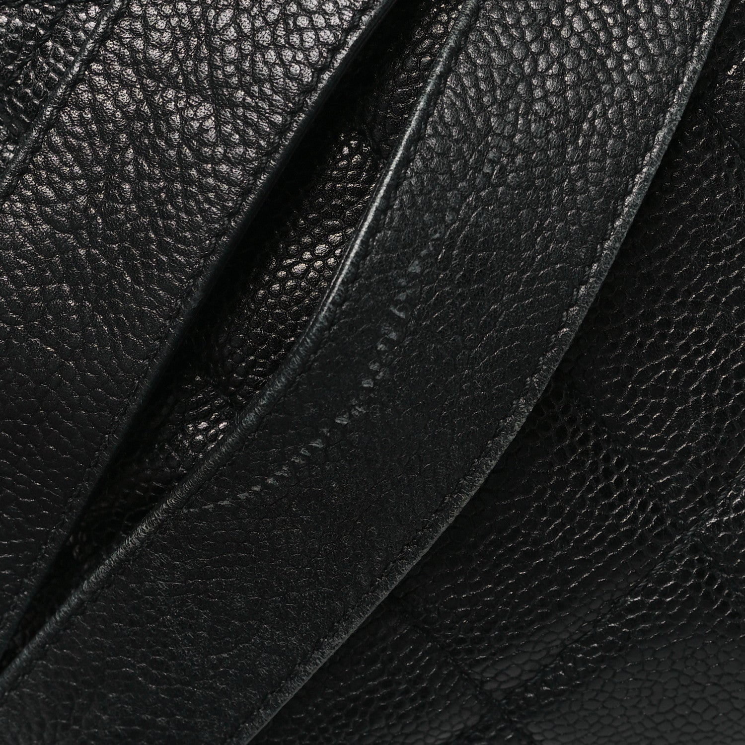 Caviar Quilted Backpack Black