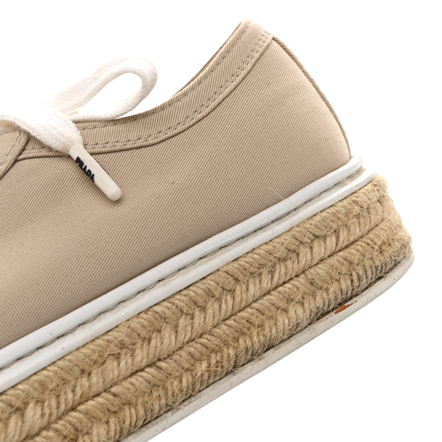 Canvas Gabardine Espadrille 45mm Platform Sneakers 37.5 Corda