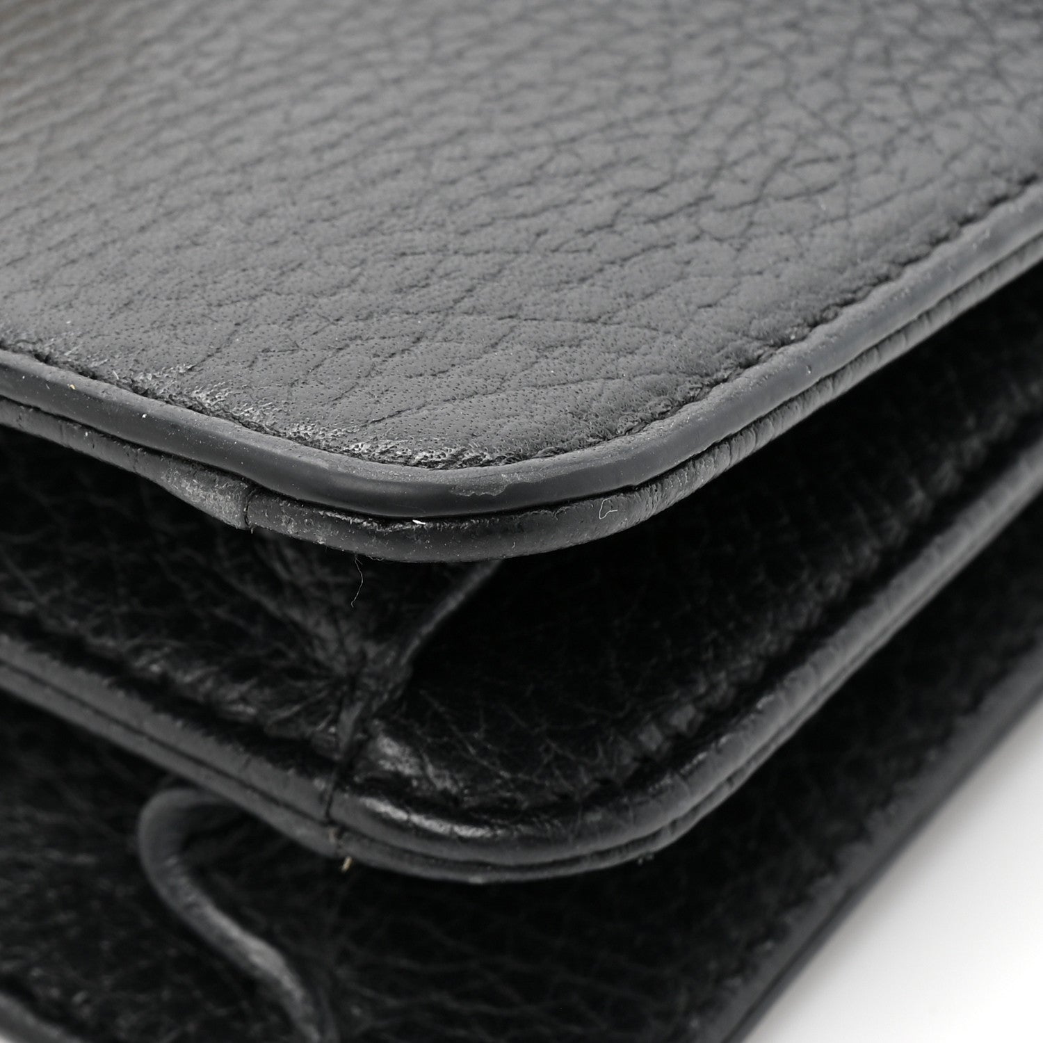 Dollar Calfskin Small Interlocking G Shoulder Bag Black