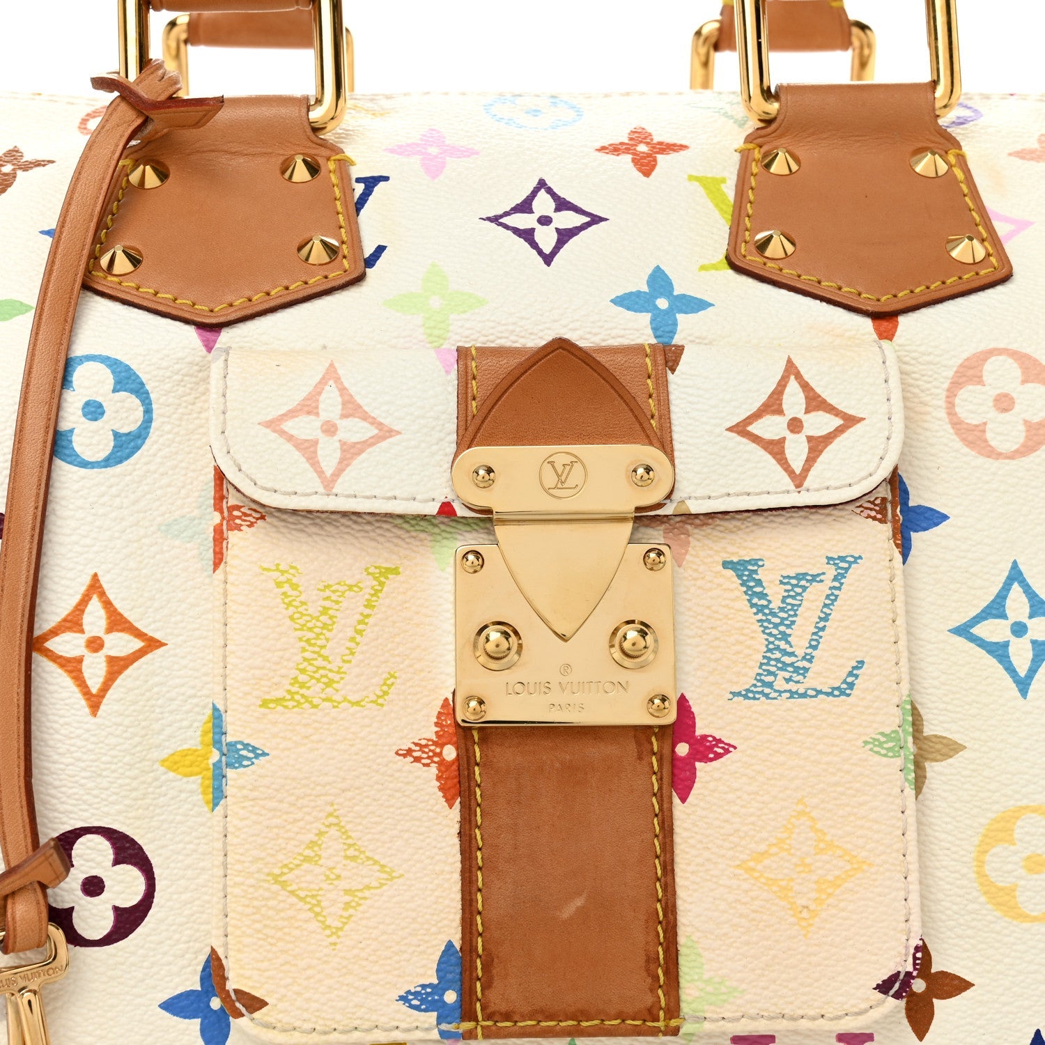Monogram Multicolor Speedy 30 White