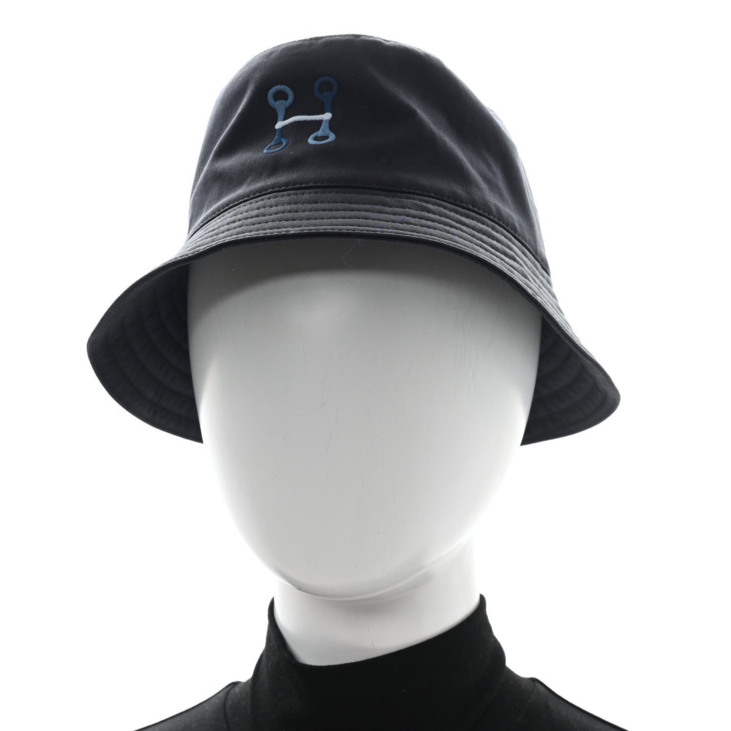 Cotton Canvas Fred H Mors Bucket Hat 58 Marine
