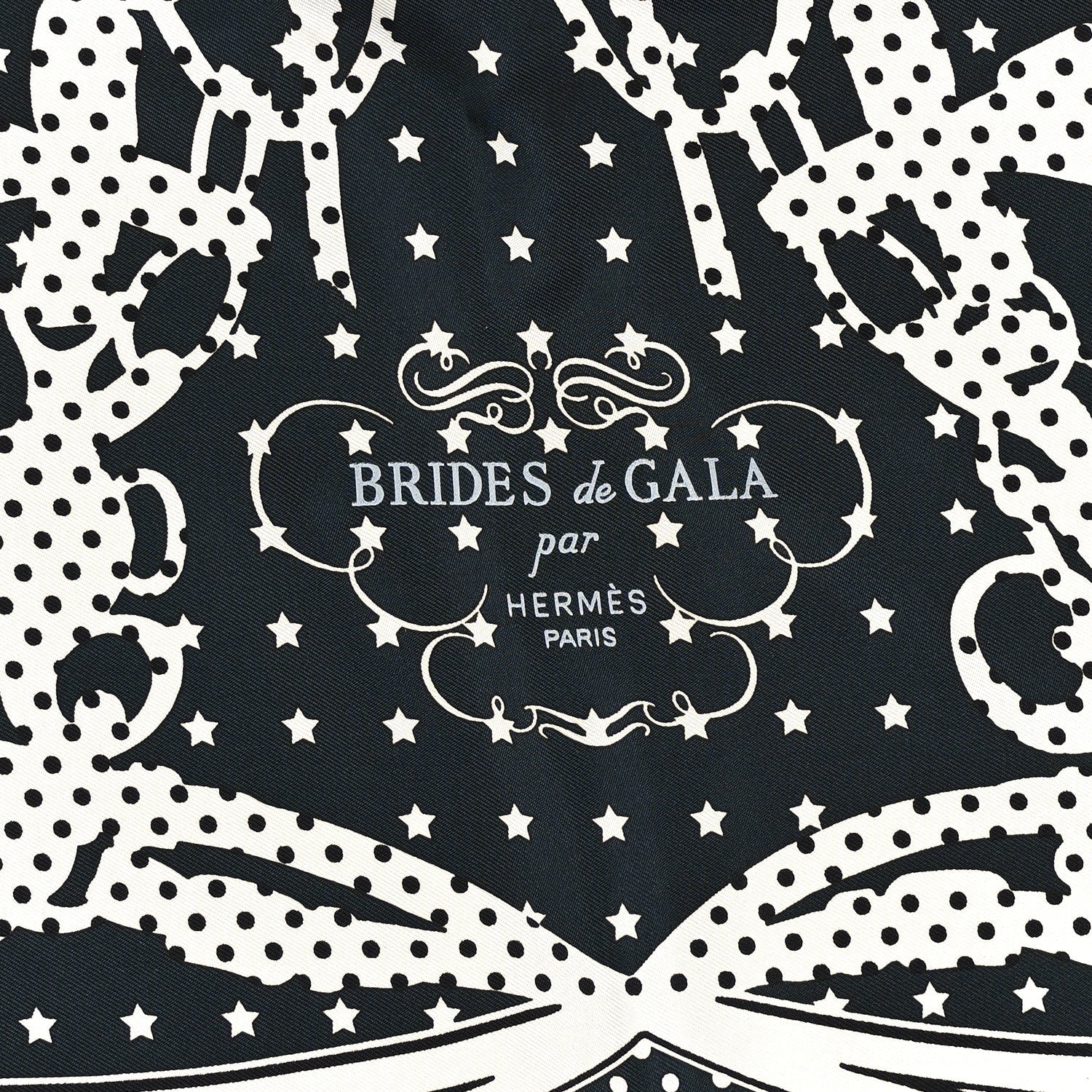 Silk Calfskin Brides De Gala Folk Bandana Scarf 55 Vert Fonce