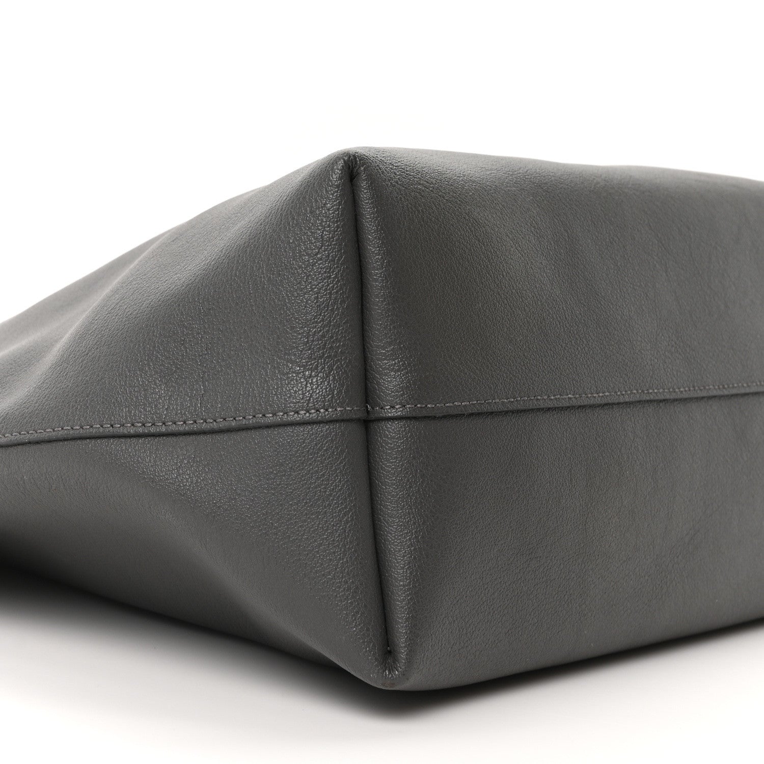 Calfskin Large Shopping Tote Earth