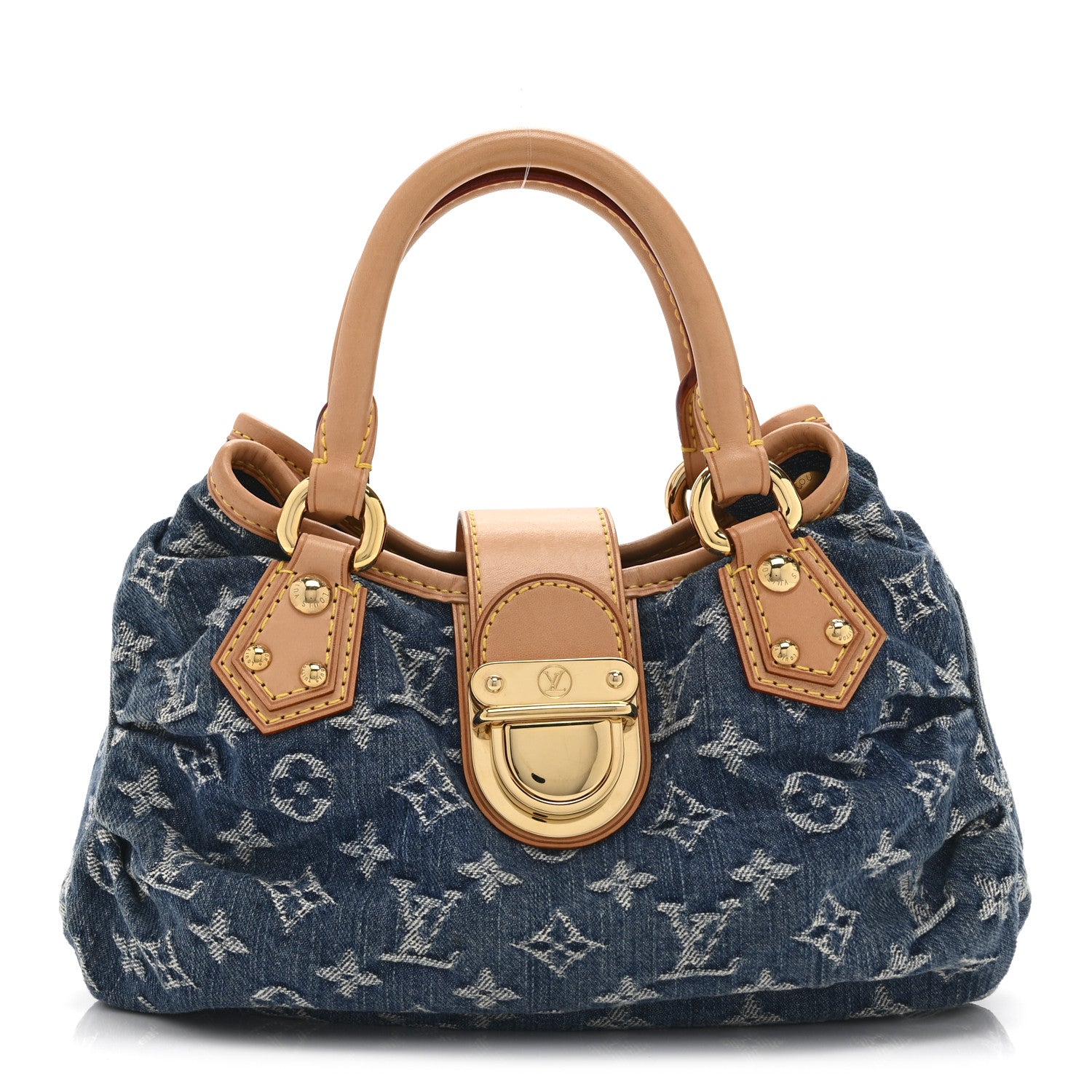 Monogram Denim Pleaty  Blue