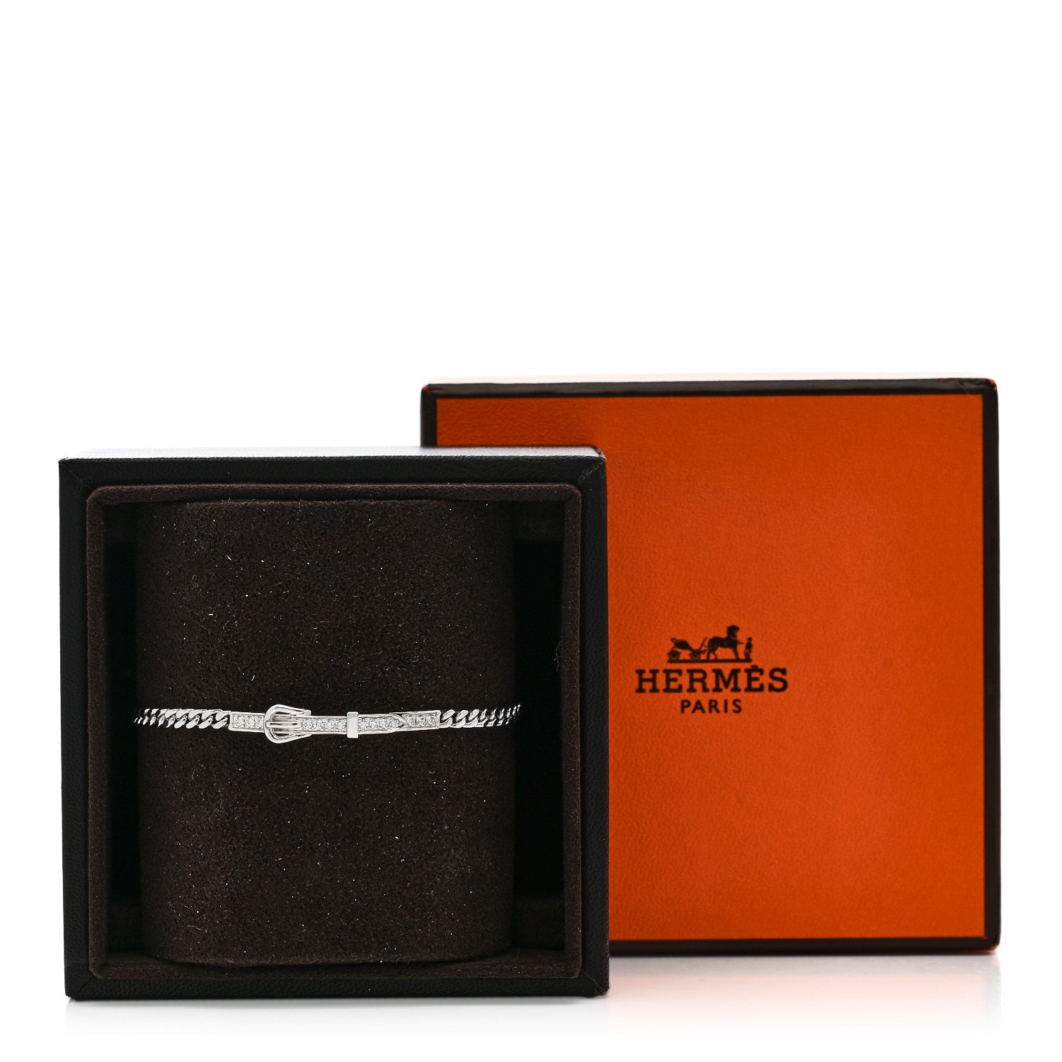 18K White Gold Diamond Etriviere Bracelet