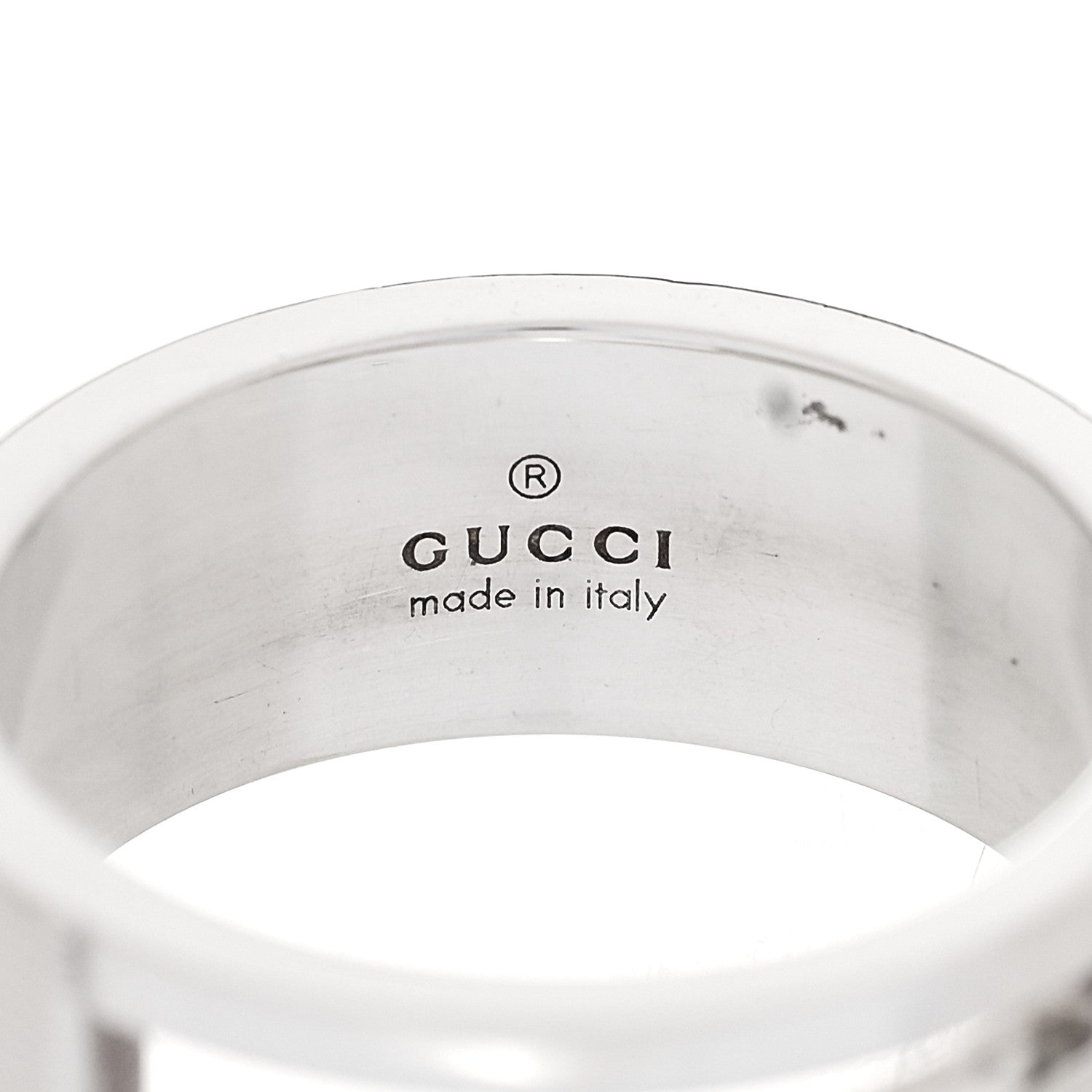 Sterling Silver G Cutout Ring 56 7.5