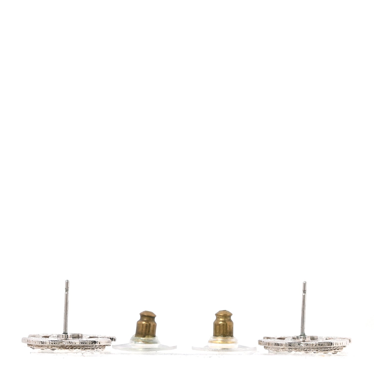 Crystal Timeless CC Earrings Silver