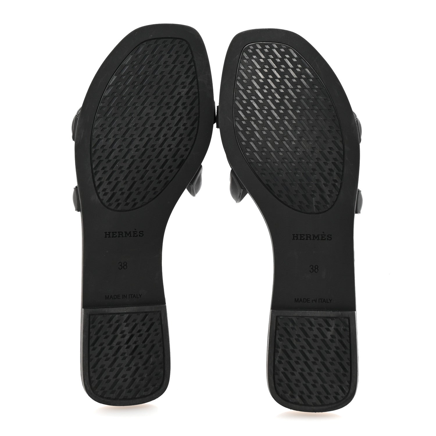 Rubber Aloha Sandals 38 Black