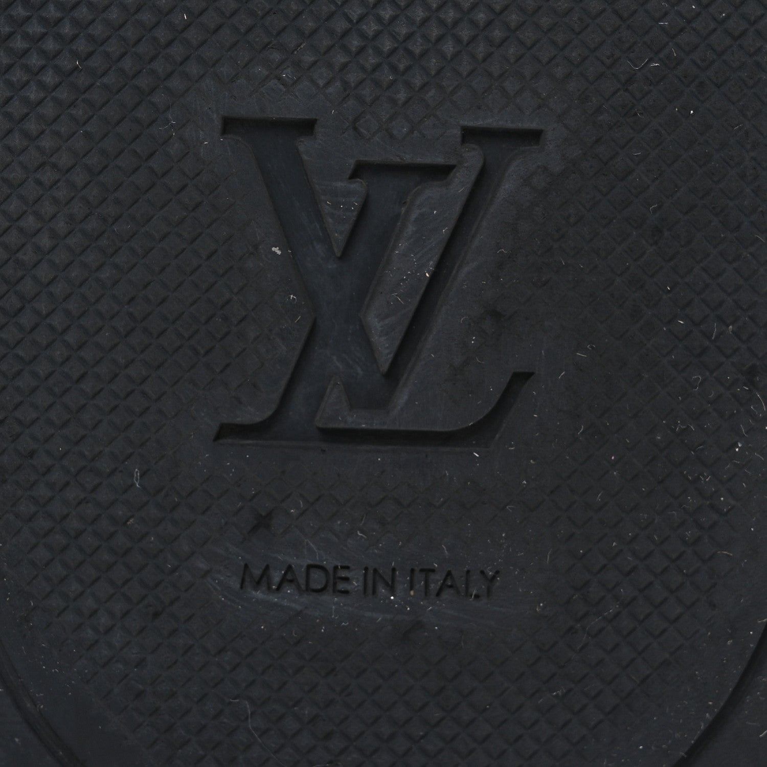 Rubber Monogram Eclipse Mens Waterfront Mules 9 Black