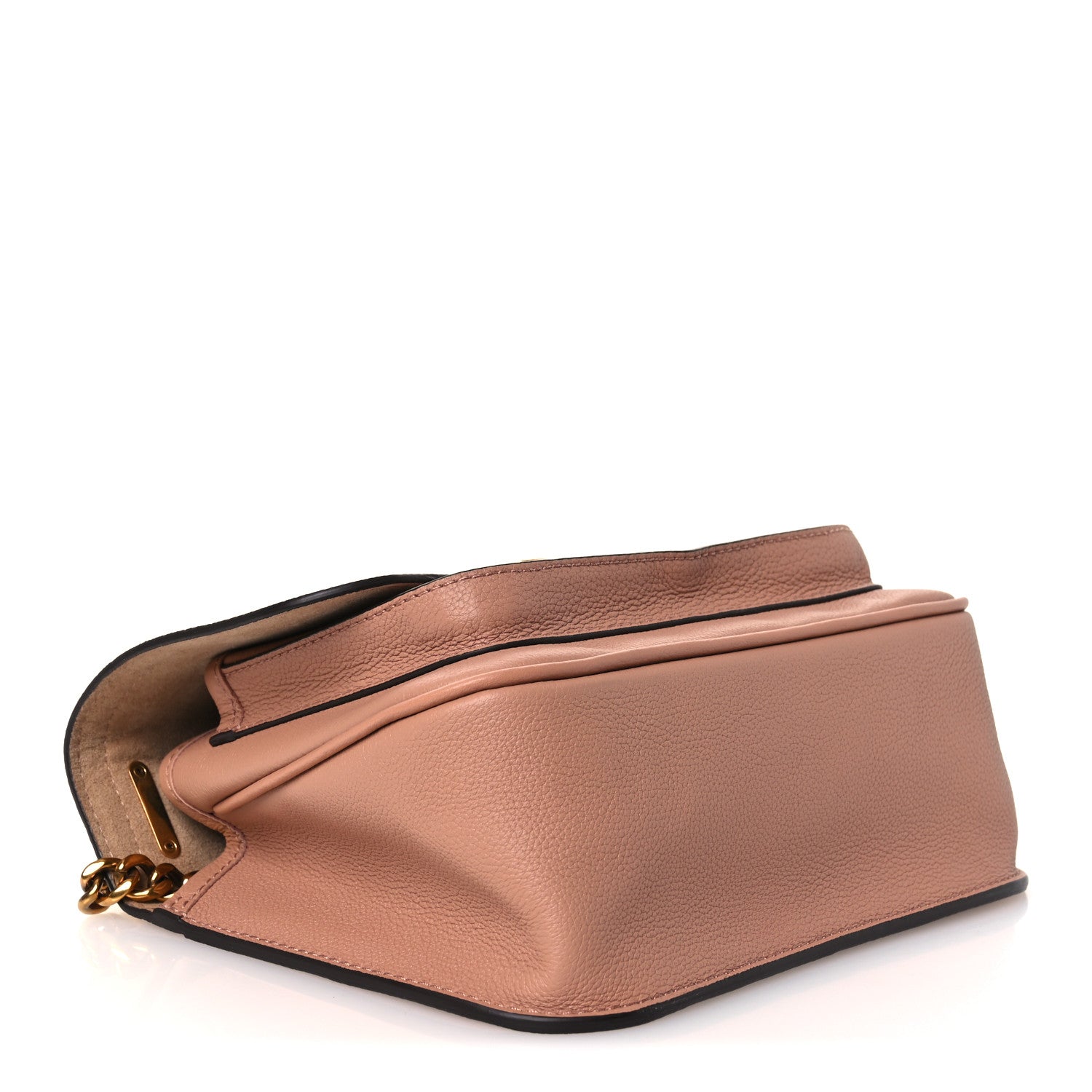 Grained Calfskin Lockme Chain Bag PM Rose Silk