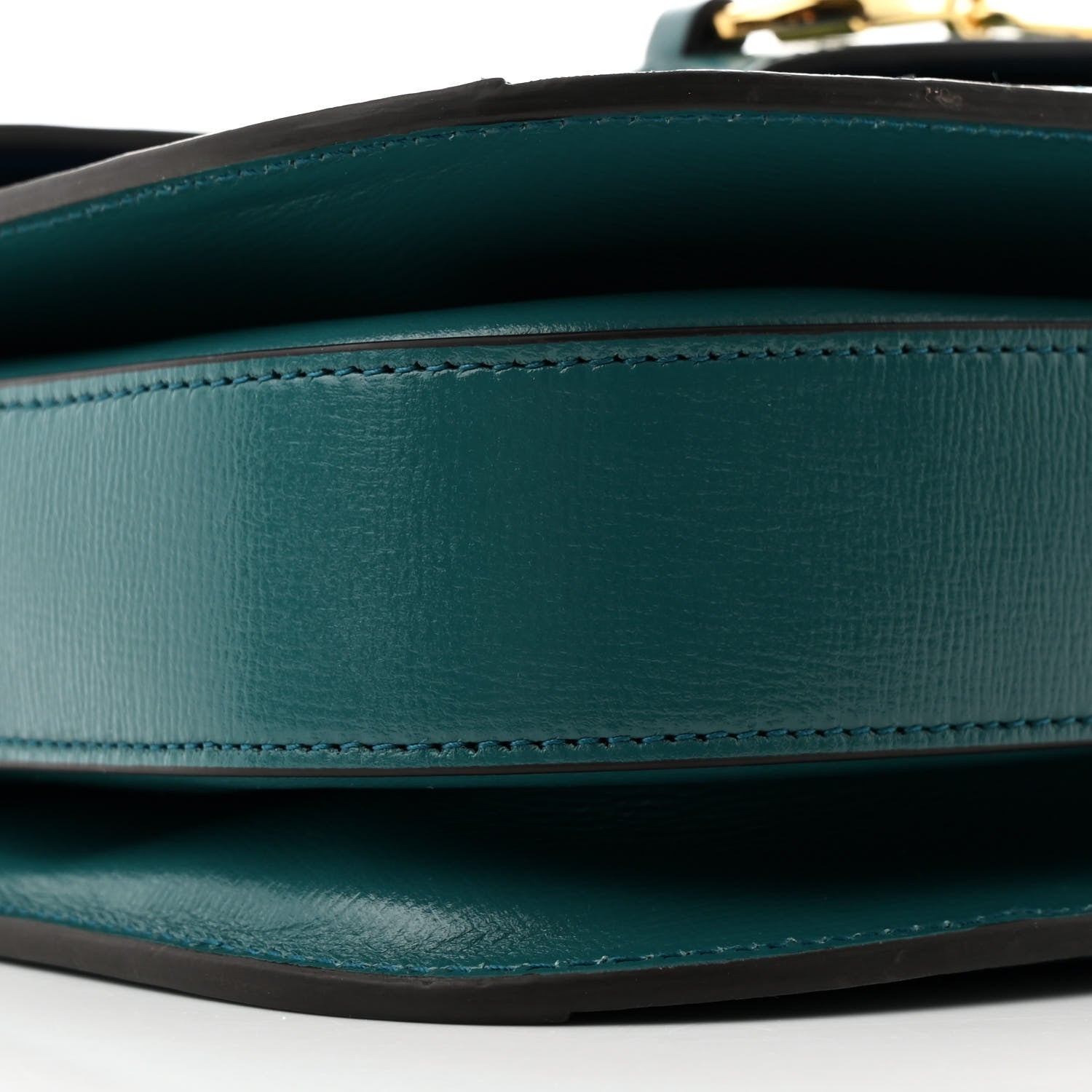 Azalea Calfskin Horsebit 1955 Shoulder Bag Imperial Blue Pavone