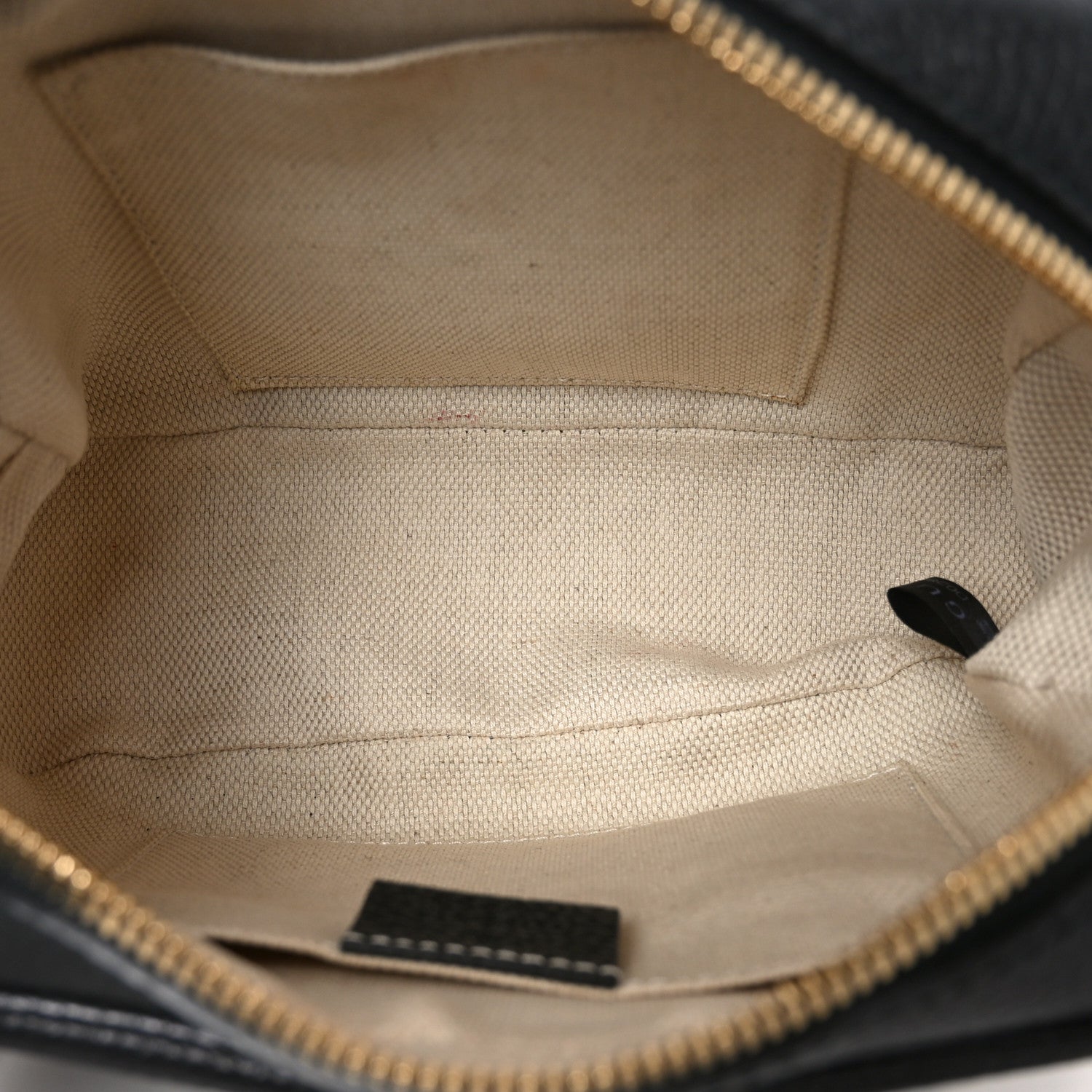 Pebbled Calfskin Small Soho Disco Bag Black