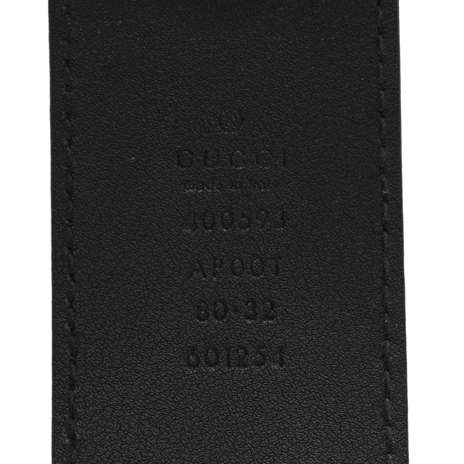Calfskin Double G 40mm Belt 80 32 Black