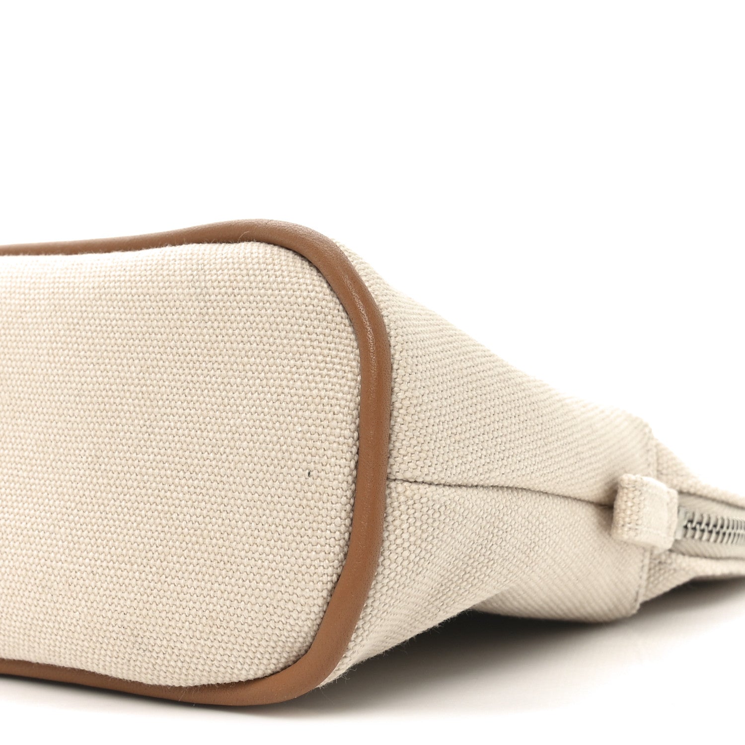 Cotton Canvas Mini Bolide Travel Cosmetic Pouch Naturel
