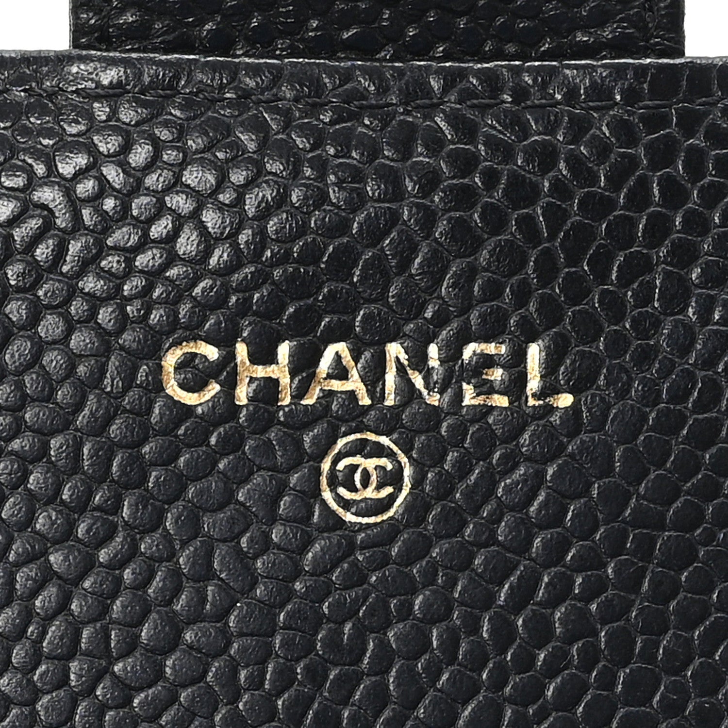 Caviar Quilted Large Gusset Flap Wallet Black