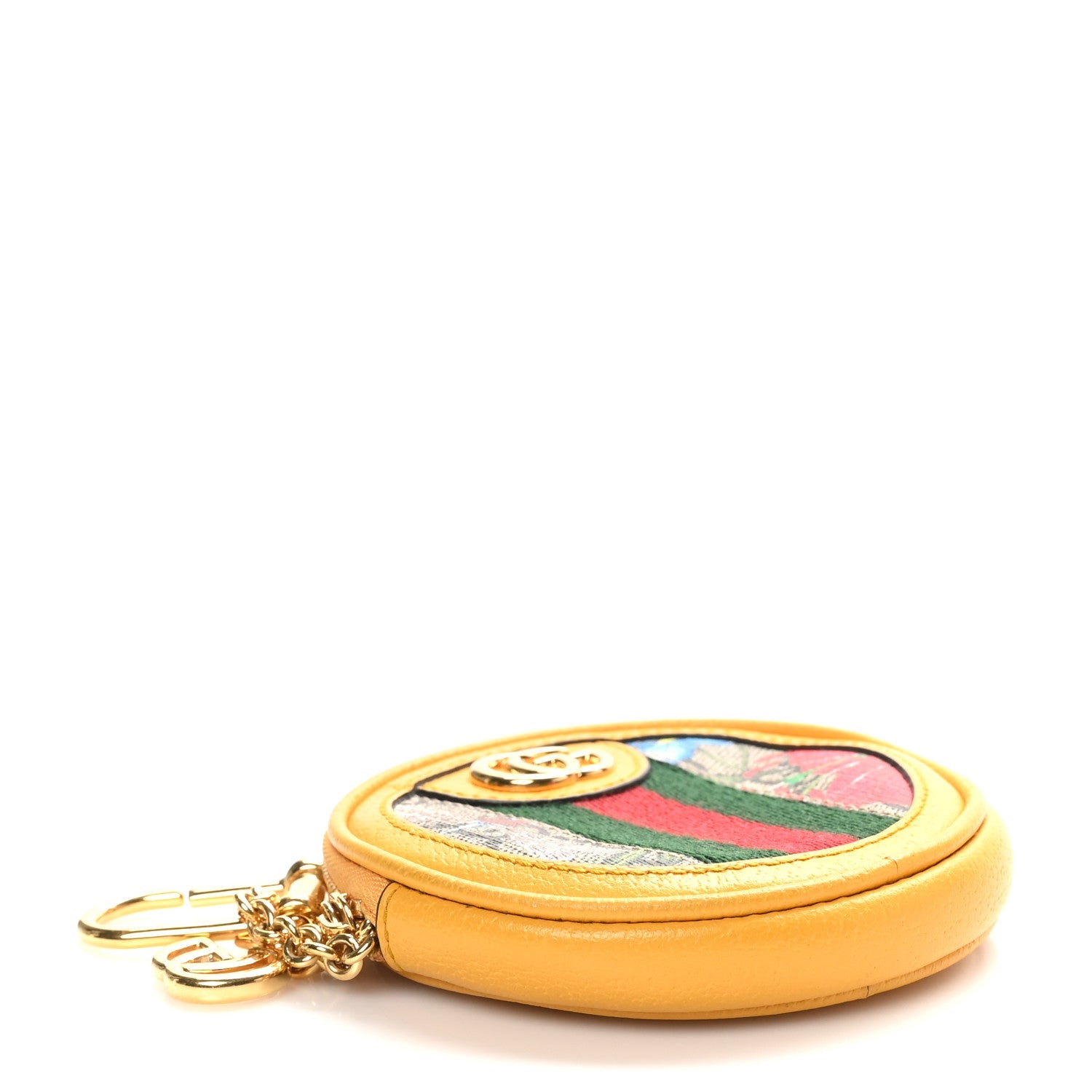 GG Supreme Monogram Flora Web Ophidia Coin Purse  Beige Multicolor Crop