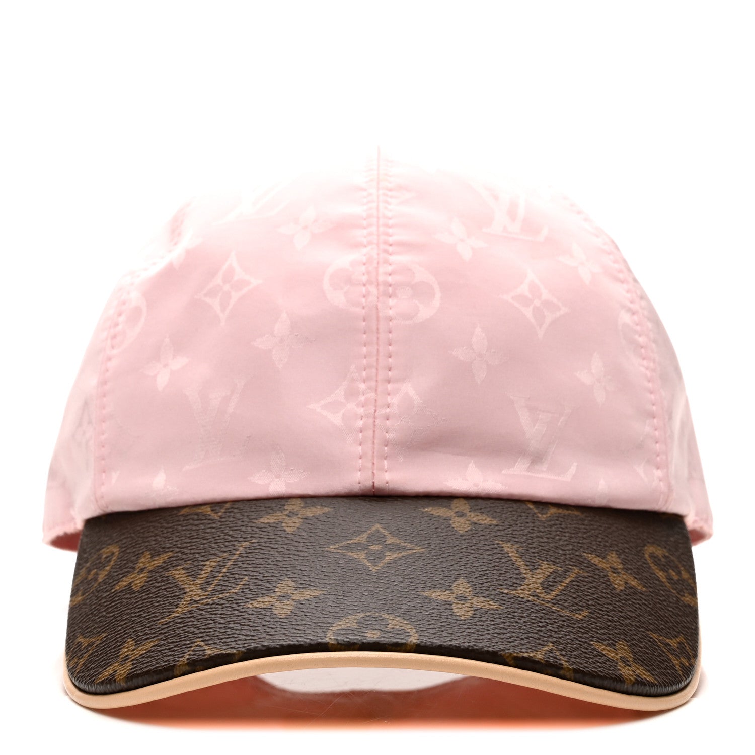 Polyester Silk Monogram LV Get Ready Cap M Pink
