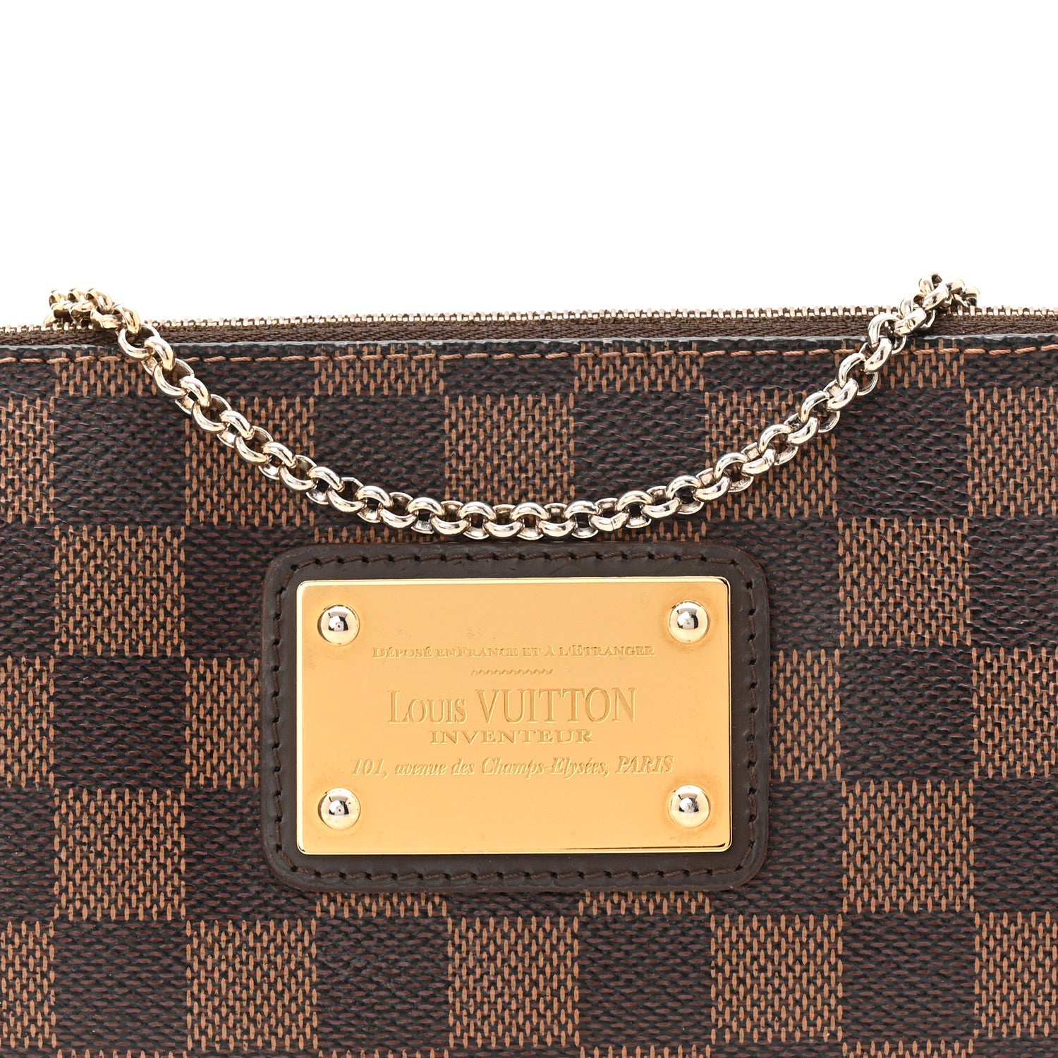 Damier Ebene Eva Clutch