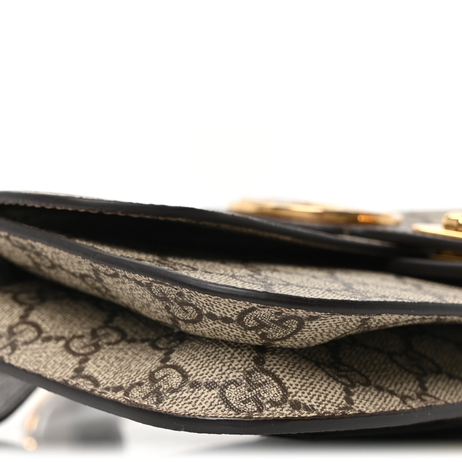 GG Supreme Monogram Textured Dollar Calfskin Blondie Belt Bag Beige Ebony New Acero