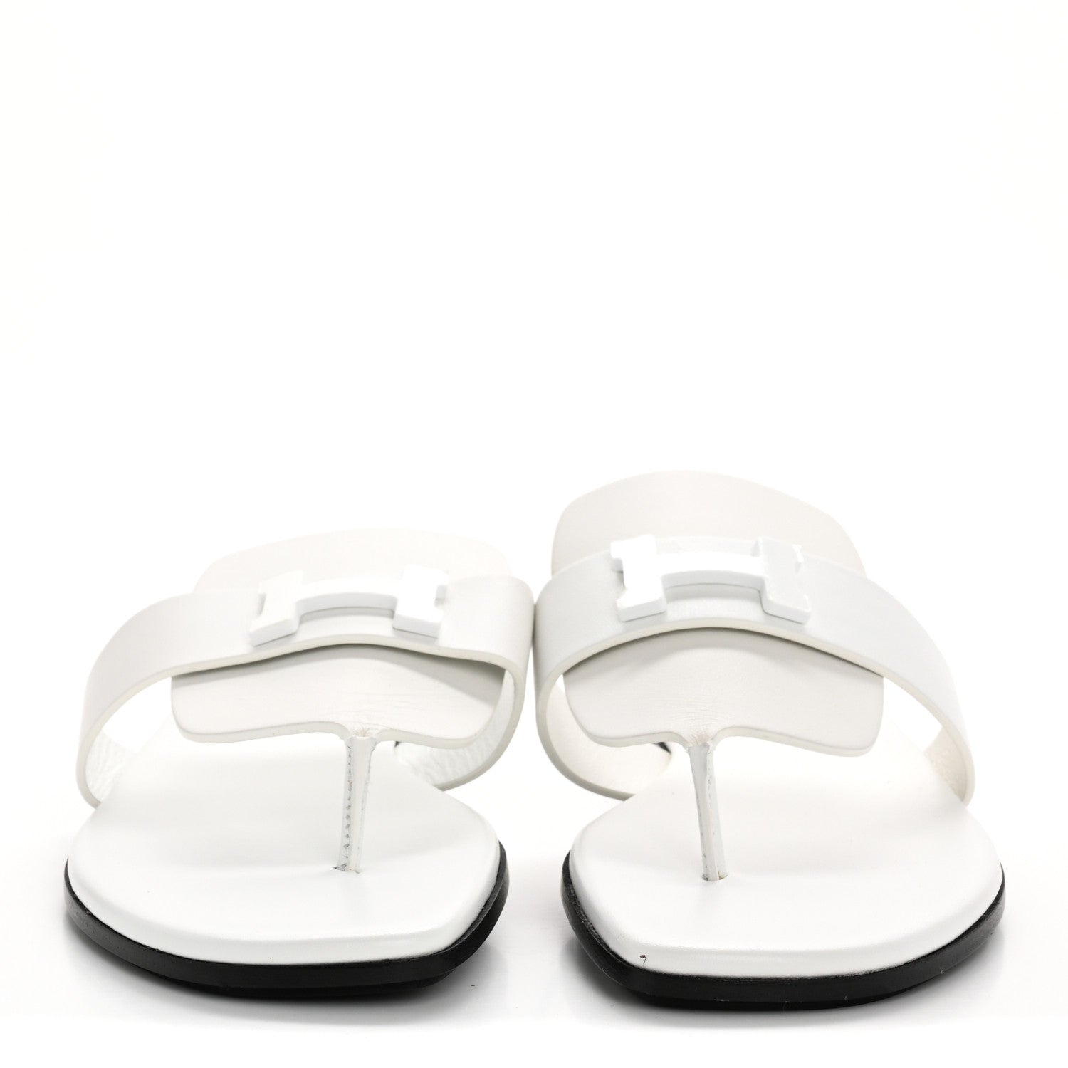 Calfskin Womens Galerie Sandals 36 White