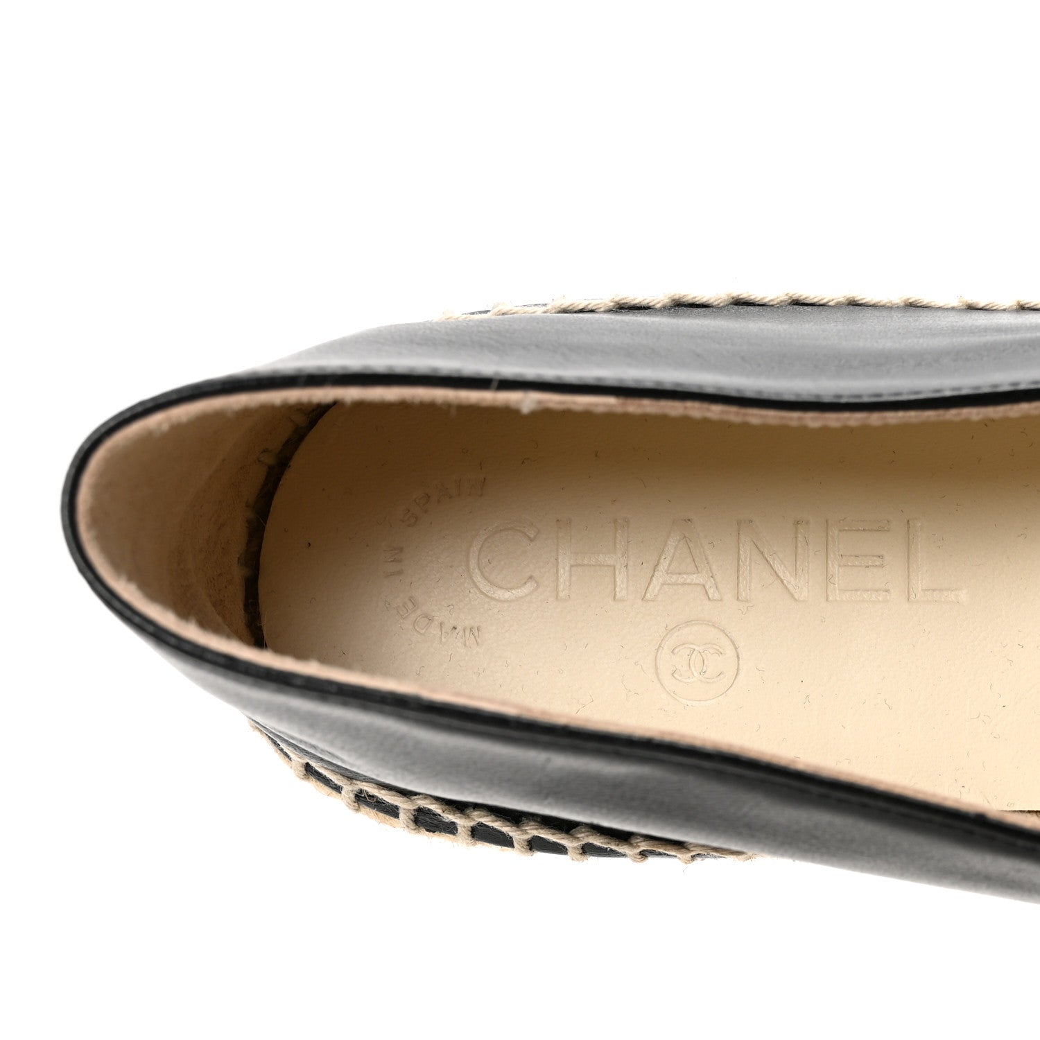 Lambskin CC Espadrilles 41 Black