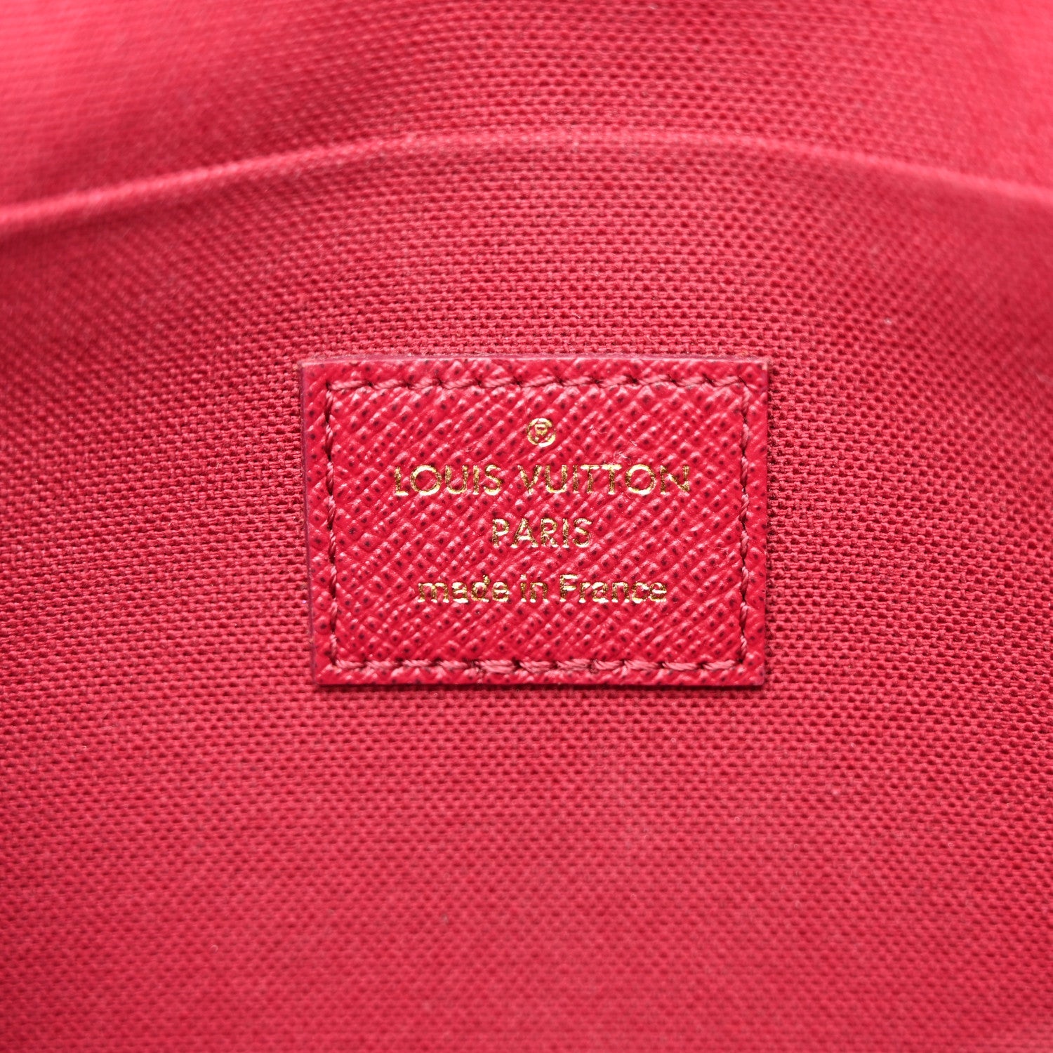 Monogram Pochette Felicie Chain Wallet Fuchsia