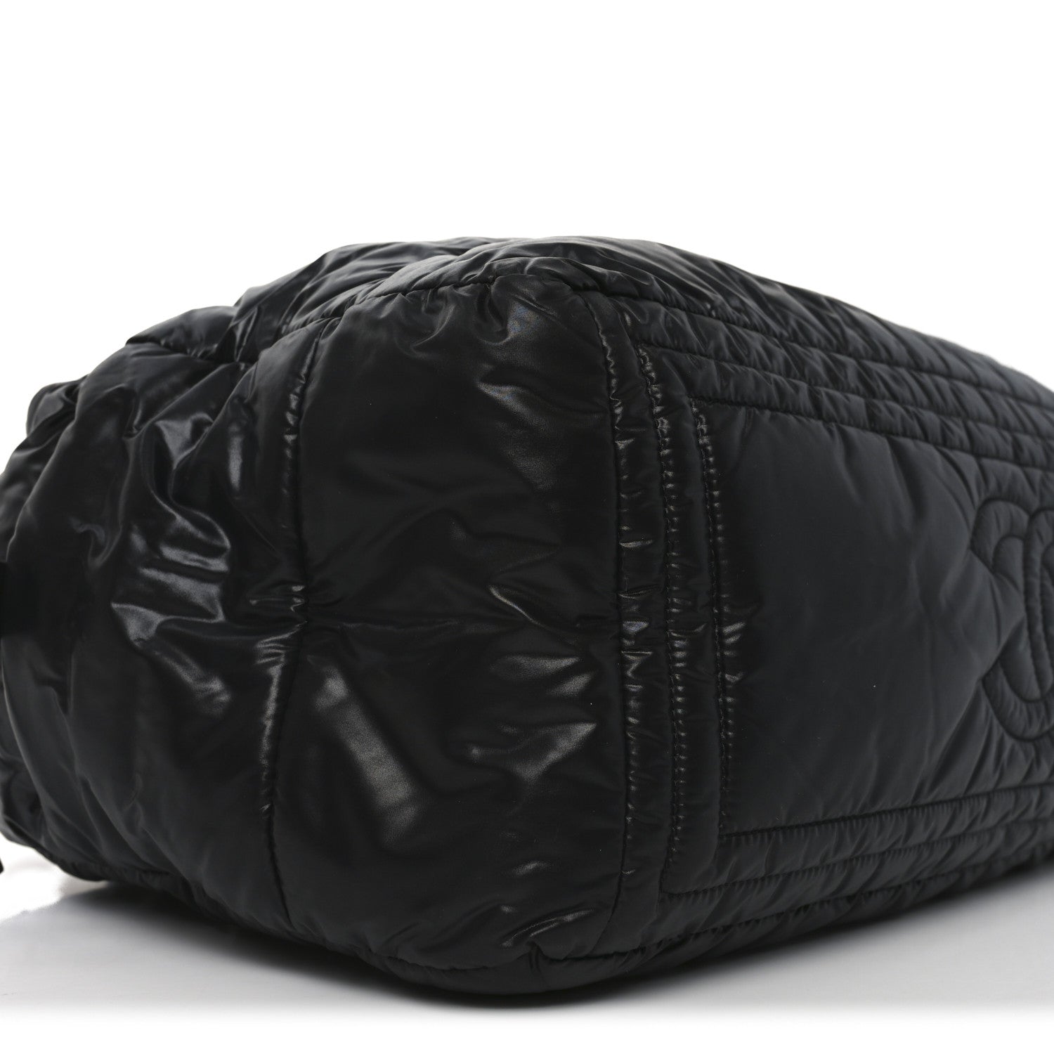 Nylon Coco Cocoon Large Reversible Tote Black
