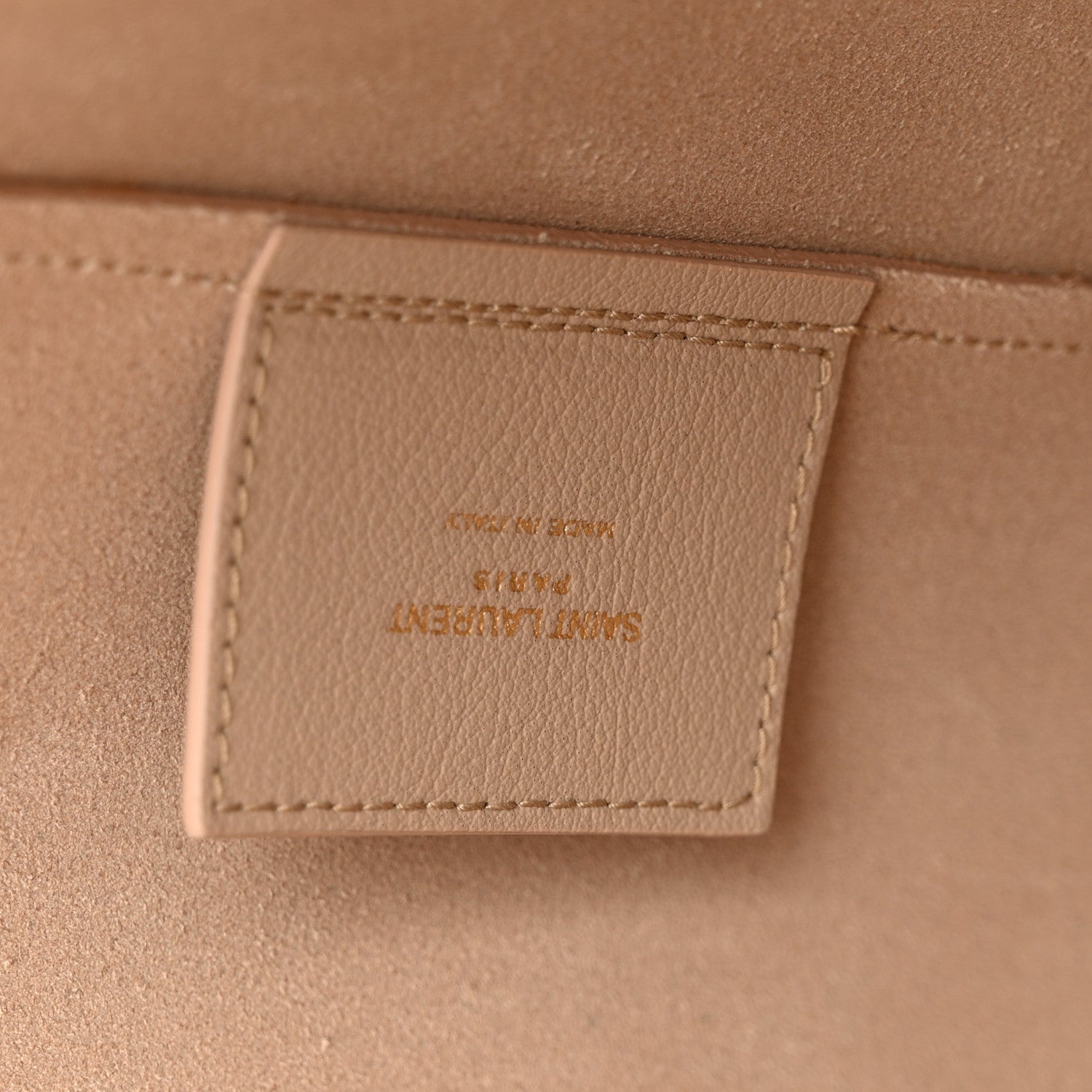 Calfskin Large Shopping Tote Dark Beige