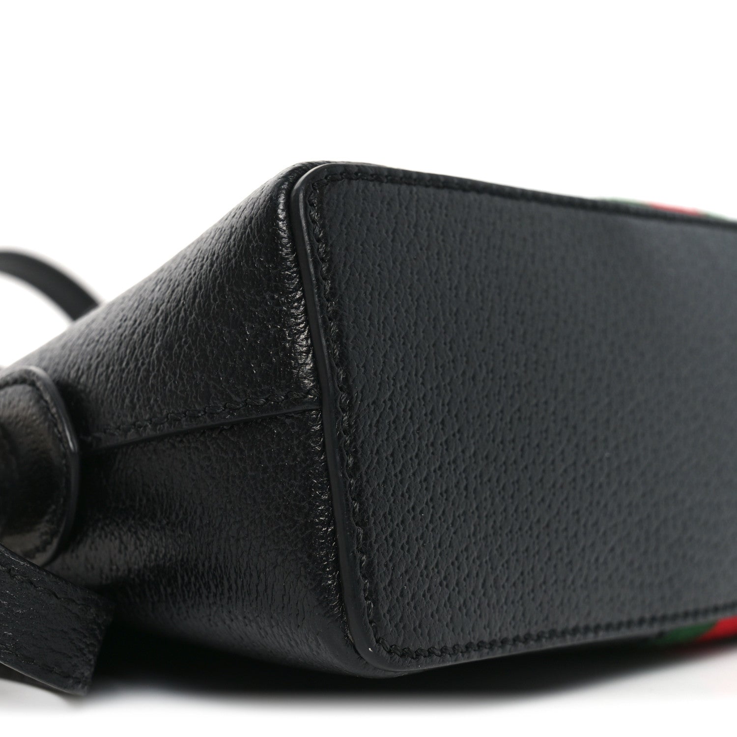 Calfskin GG Web Small Ophidia Dome Shoulder Bag Black
