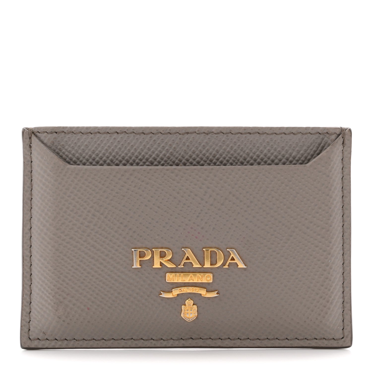 Saffiano Metal Card Case Argilla