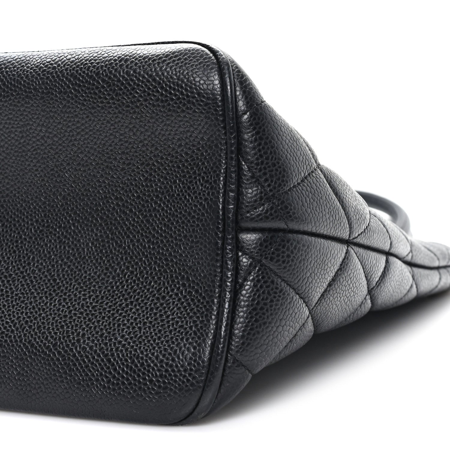 Caviar Quilted Medallion Tote Black