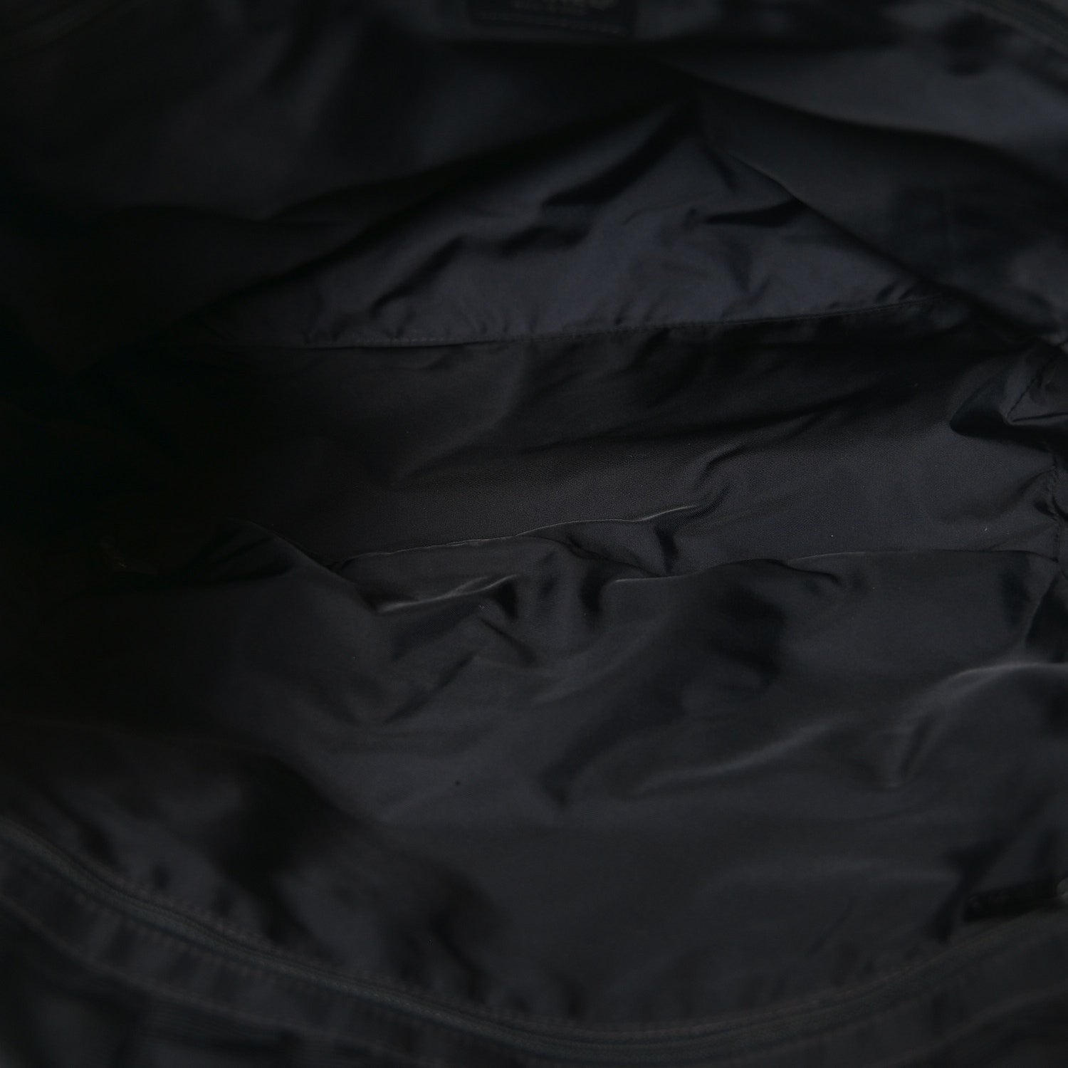 Nylon Large Travel Tote Black